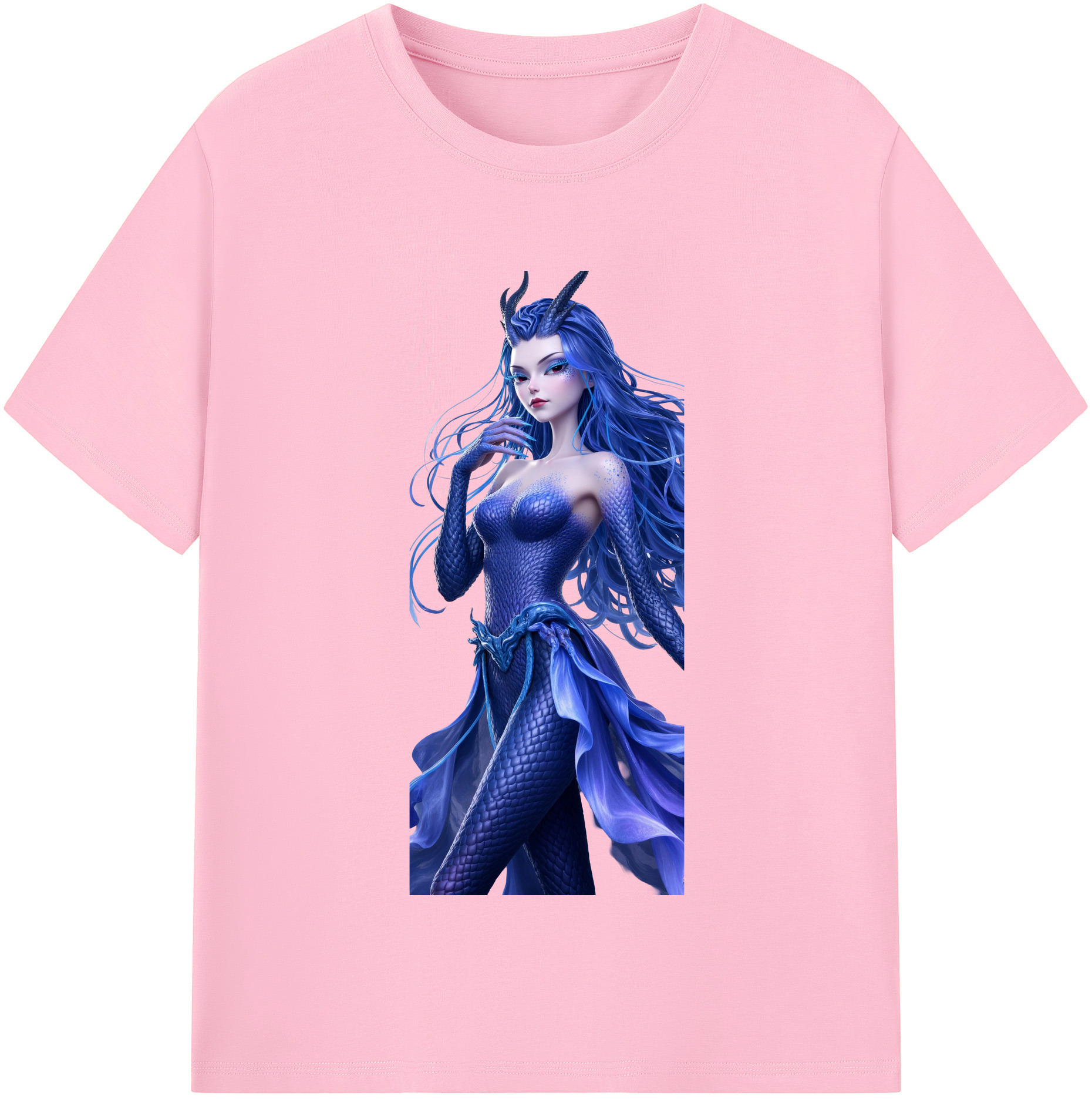（画像用） Ne Zha 2 ナタ 魔童の大暴れ 綿100％半袖Tシャツ（フロントプリント）