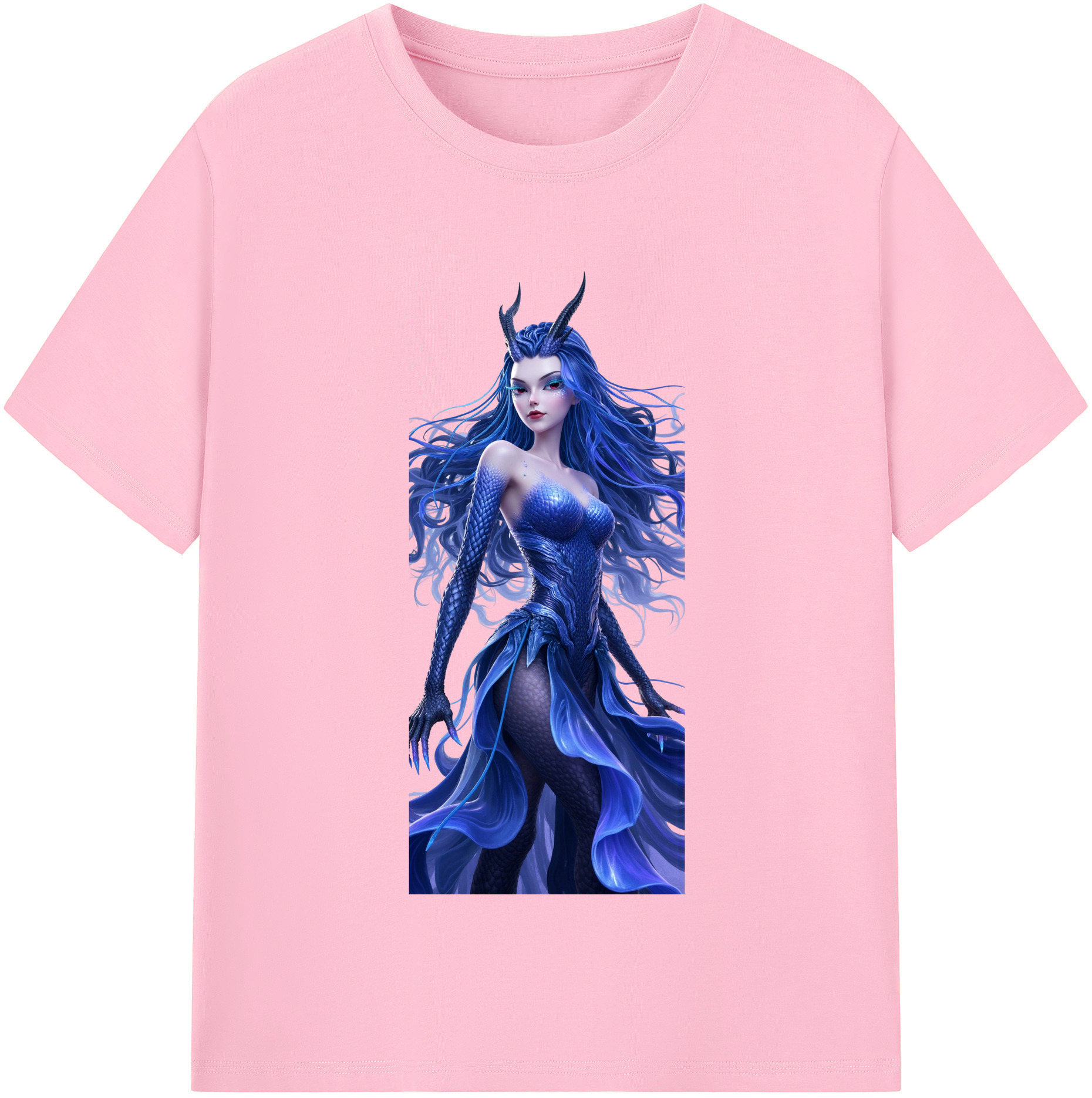 （画像用） Ne Zha 2 ナタ 魔童の大暴れ 綿100％半袖Tシャツ（フロントプリント）