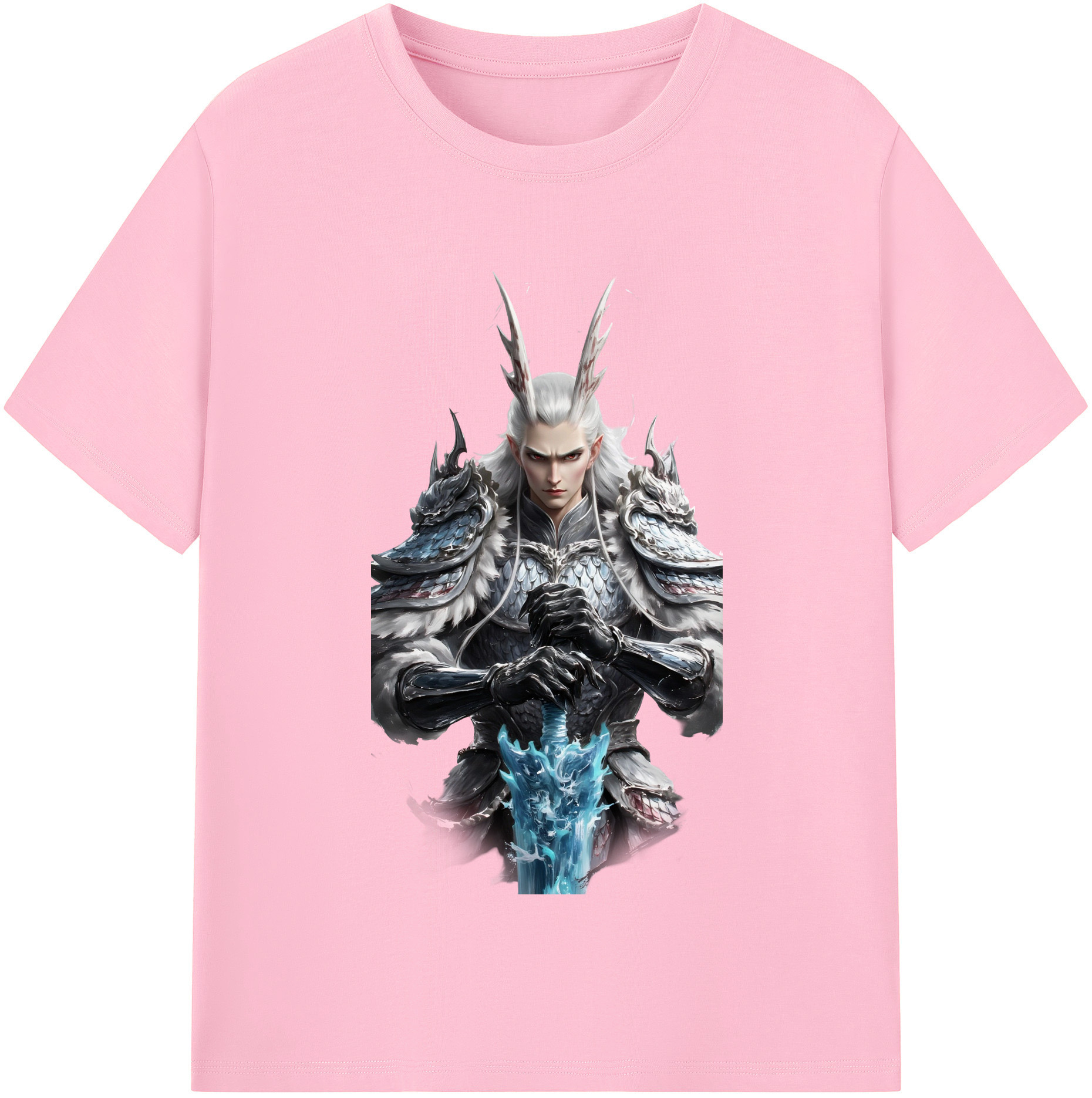 （画像用） Ne Zha 2 ナタ 魔童の大暴れ 綿100％半袖Tシャツ（フロントプリント）