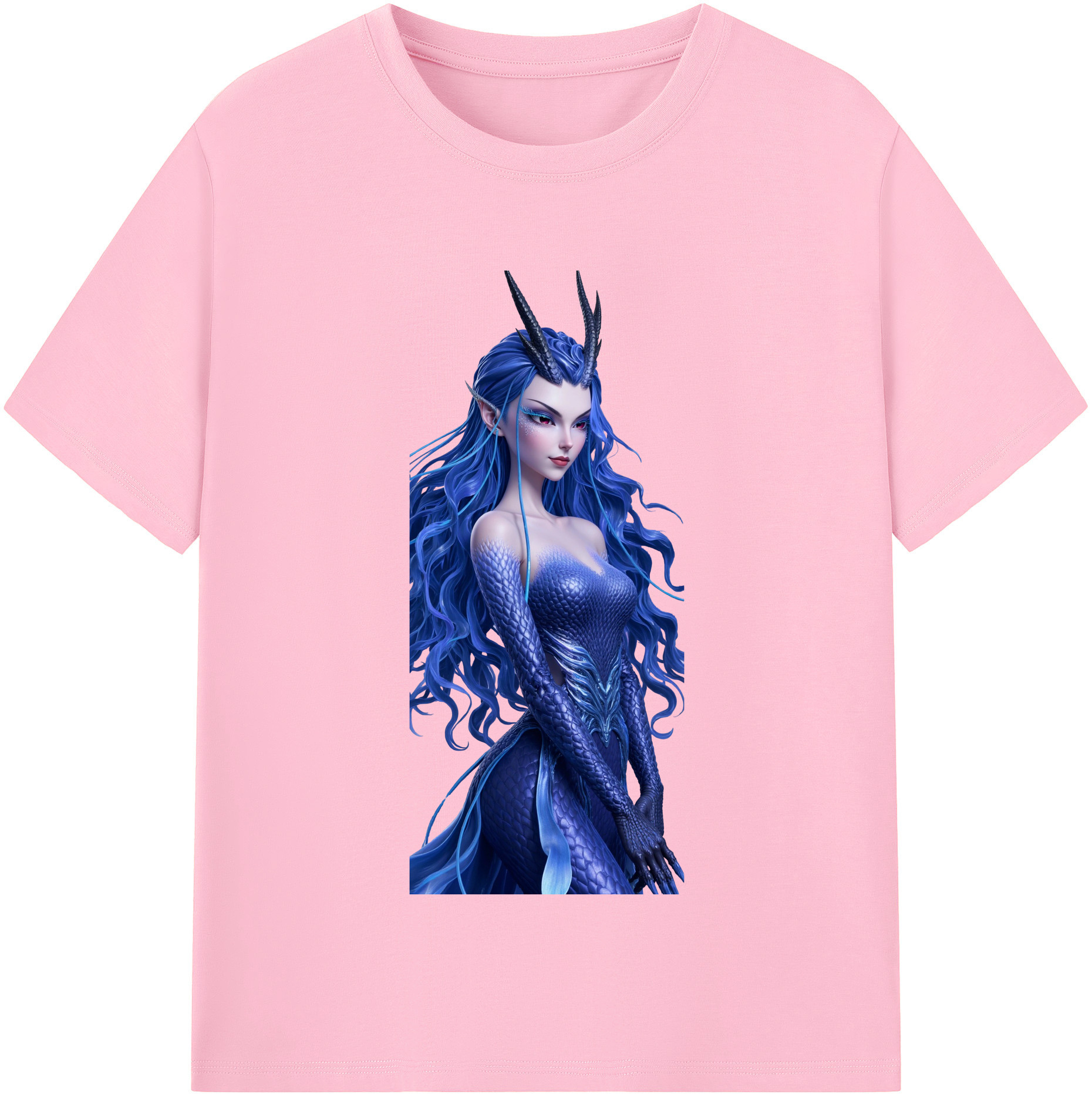 （画像用） Ne Zha 2 ナタ 魔童の大暴れ 綿100％半袖Tシャツ（フロントプリント）