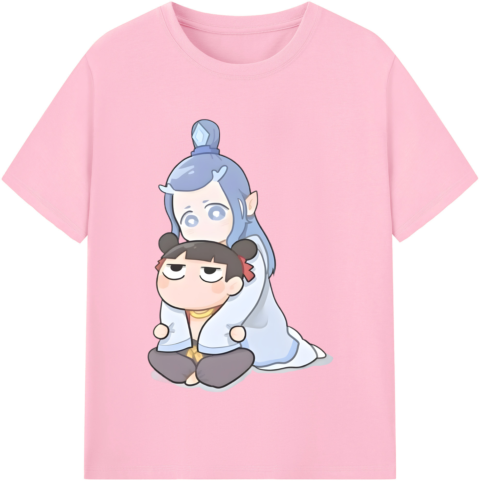 （画像用） Ne Zha 2 ナタ 魔童の大暴れ 綿100％半袖Tシャツ（フロントプリント）