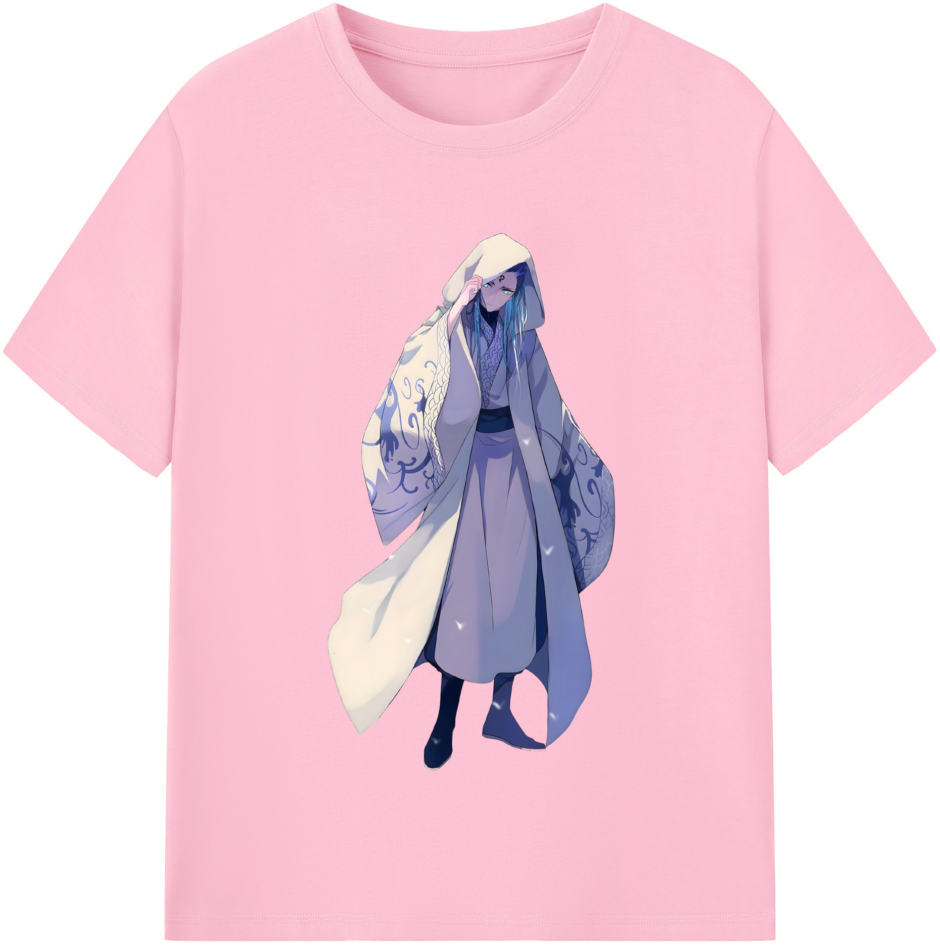 （画像用） Ne Zha 2 ナタ 魔童の大暴れ 綿100％半袖Tシャツ（フロントプリント）