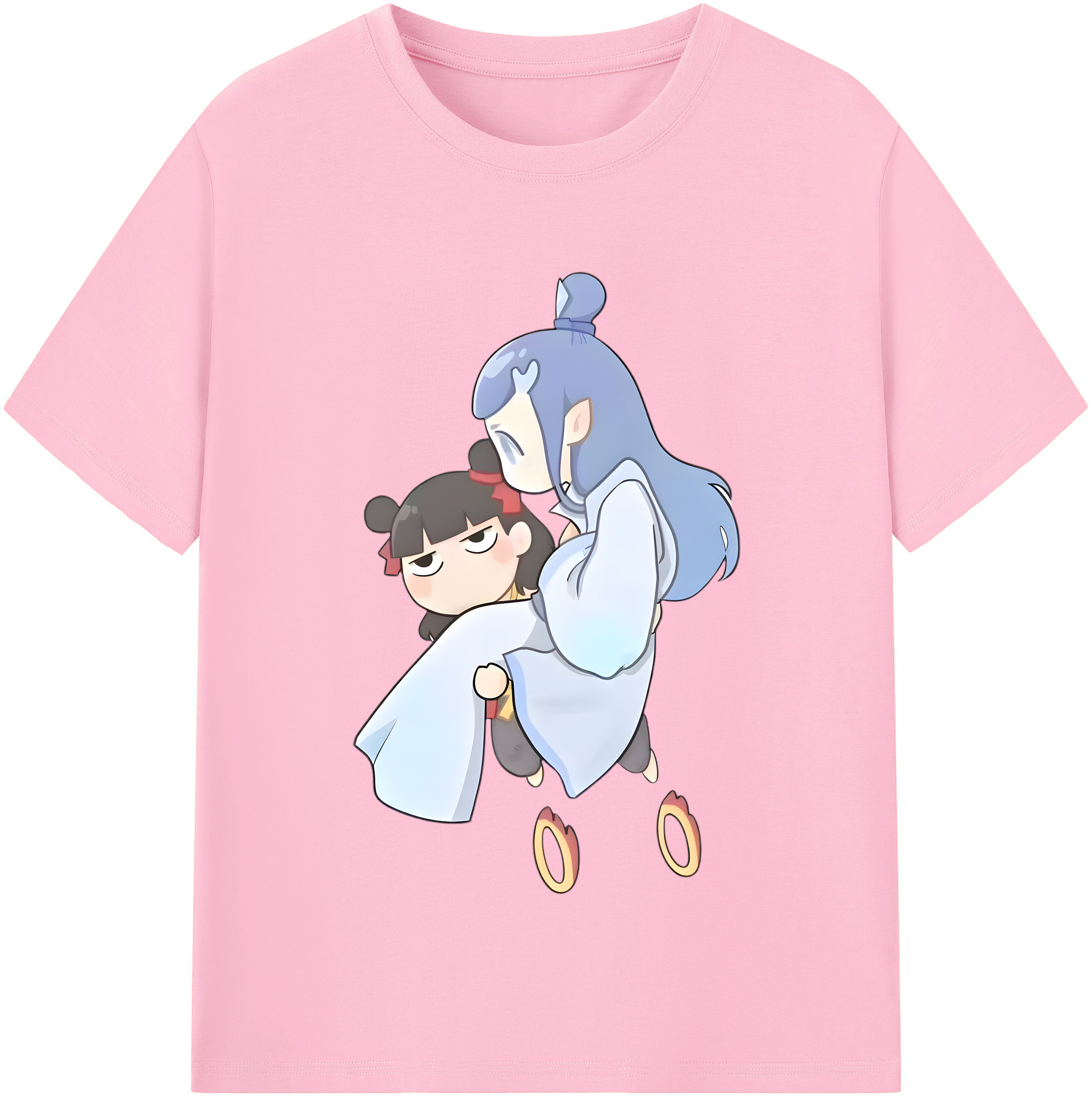 （画像用） Ne Zha 2 ナタ 魔童の大暴れ 綿100％半袖Tシャツ（フロントプリント）