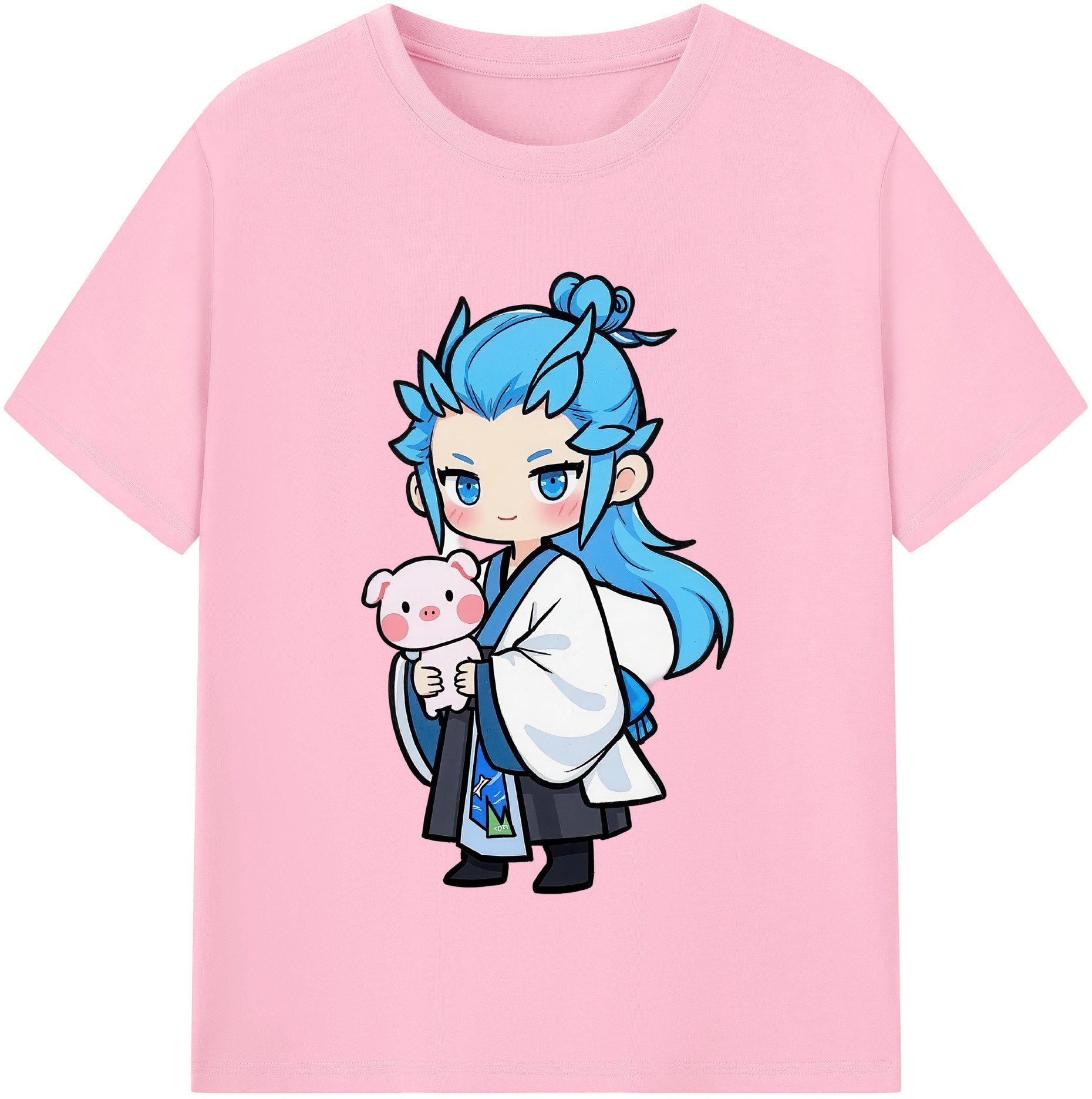 （画像用） Ne Zha 2 ナタ 魔童の大暴れ 綿100％半袖Tシャツ（フロントプリント）