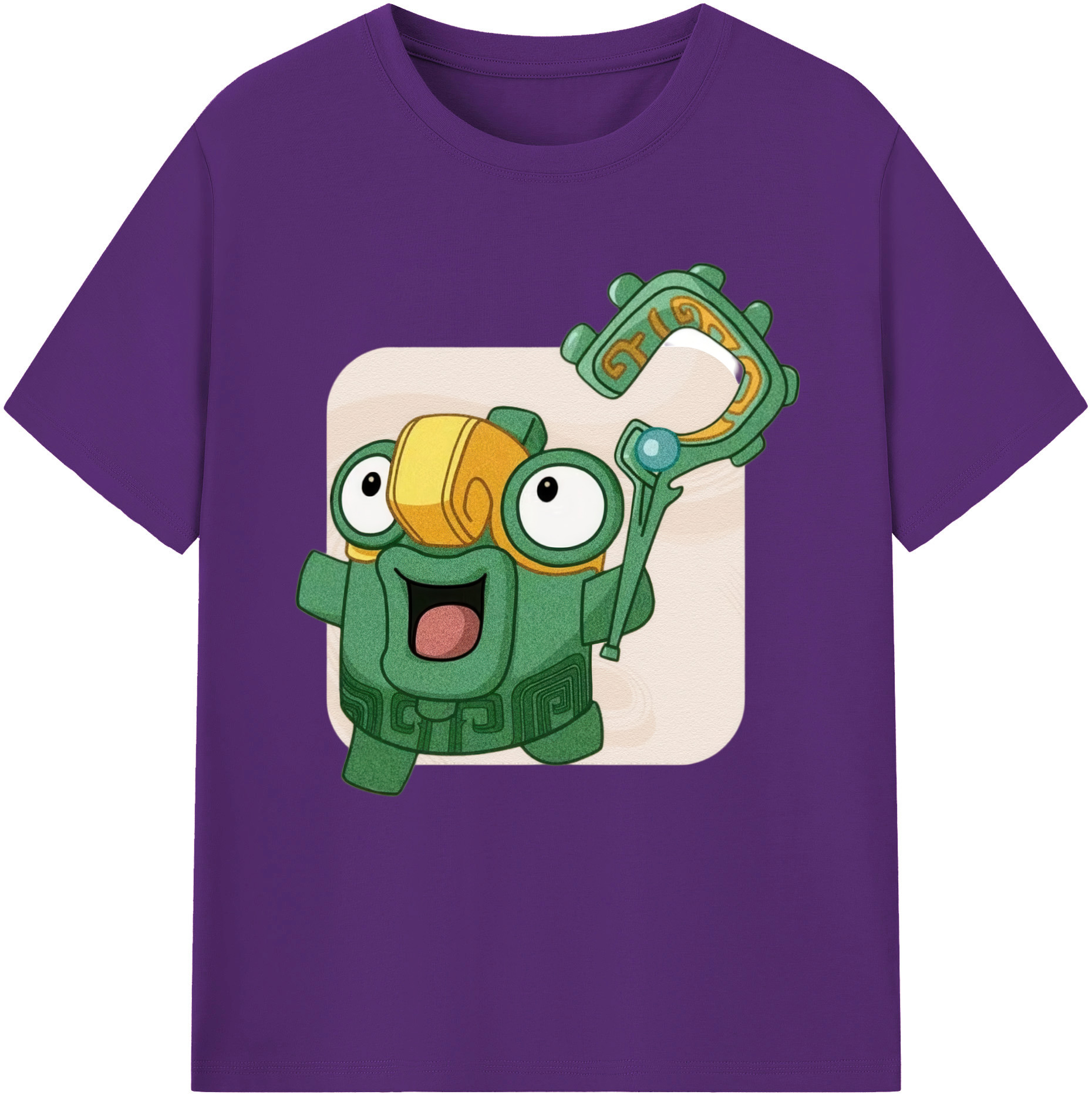 （画像用） Ne Zha 2 ナタ 魔童の大暴れ 綿100％半袖Tシャツ（フロントプリント）