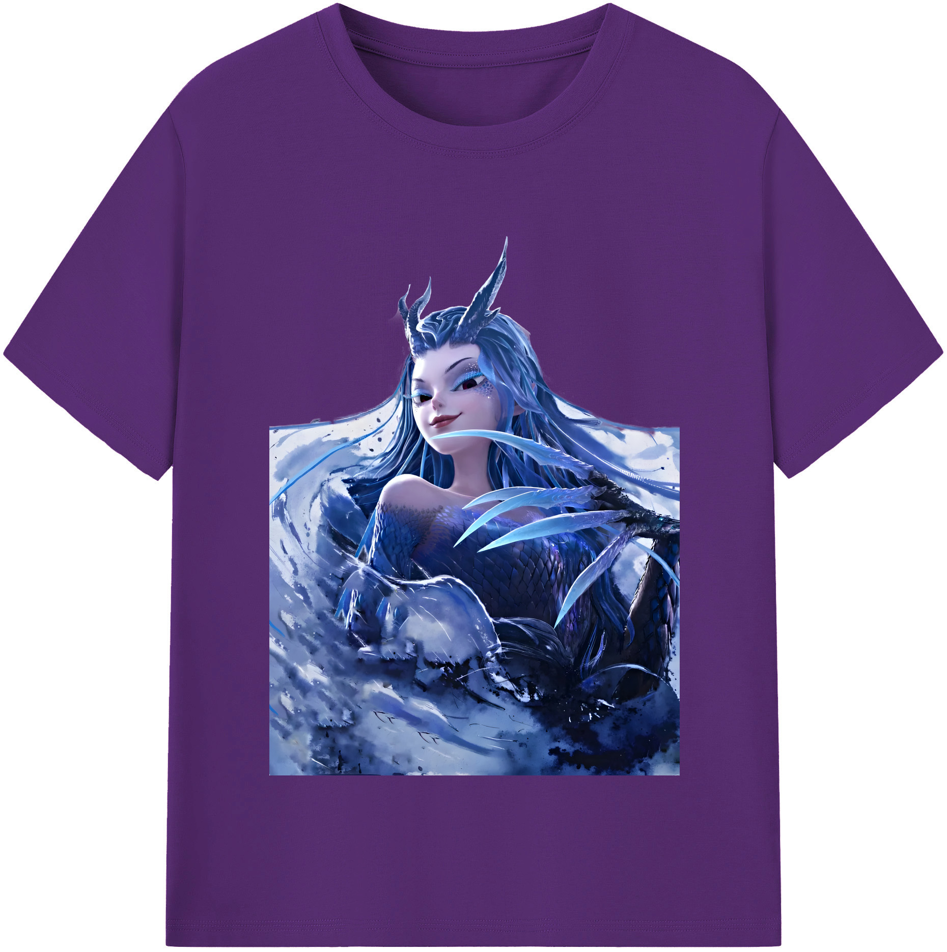 （画像用） Ne Zha 2 ナタ 魔童の大暴れ 綿100％半袖Tシャツ（フロントプリント）