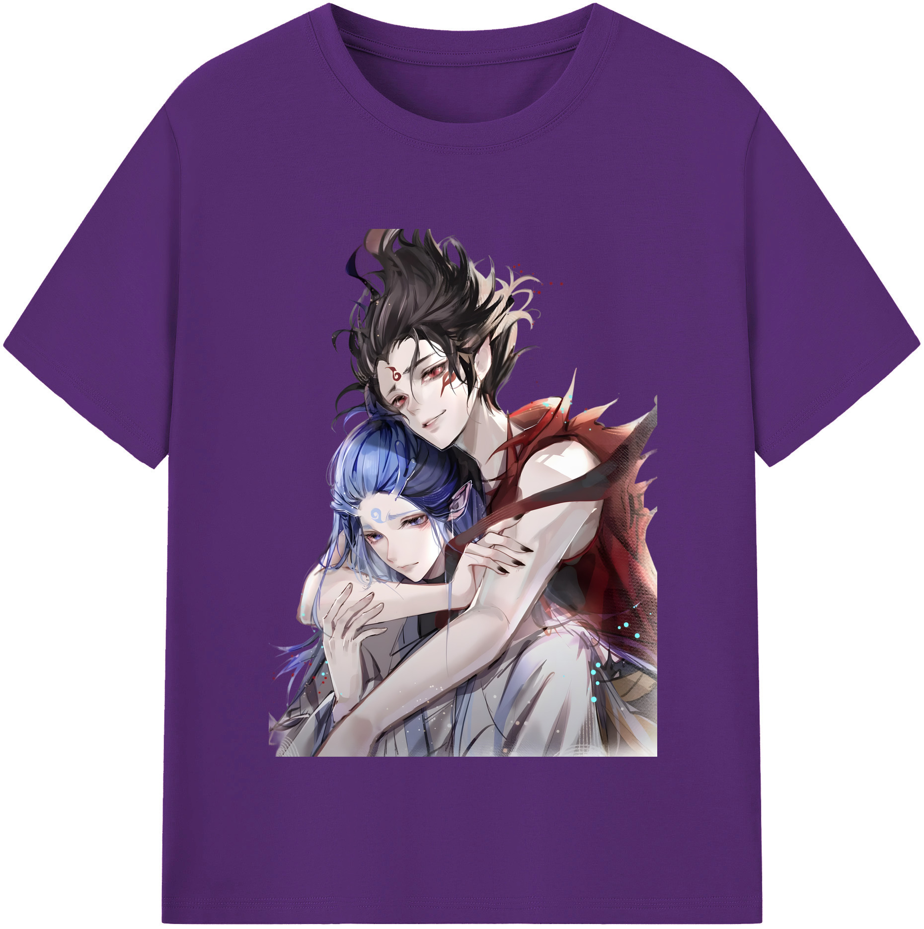 （画像用） Ne Zha 2 ナタ 魔童の大暴れ 綿100％半袖Tシャツ（フロントプリント）