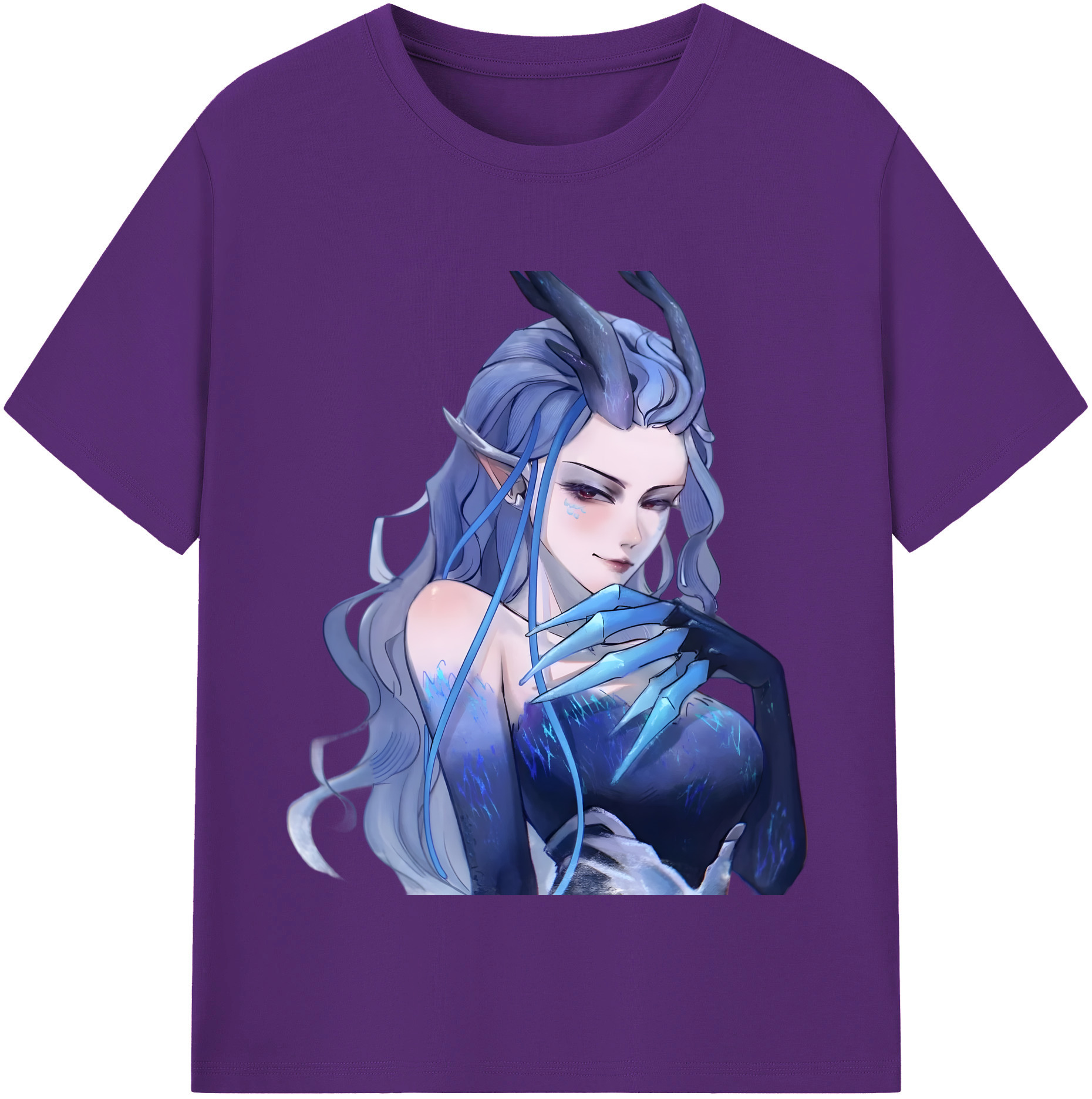 （画像用） Ne Zha 2 ナタ 魔童の大暴れ 綿100％半袖Tシャツ（フロントプリント）