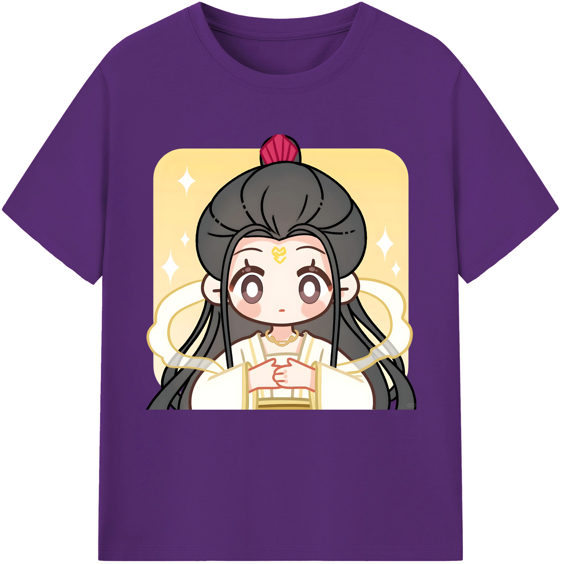 （画像用） Ne Zha 2 ナタ 魔童の大暴れ 綿100％半袖Tシャツ（フロントプリント）