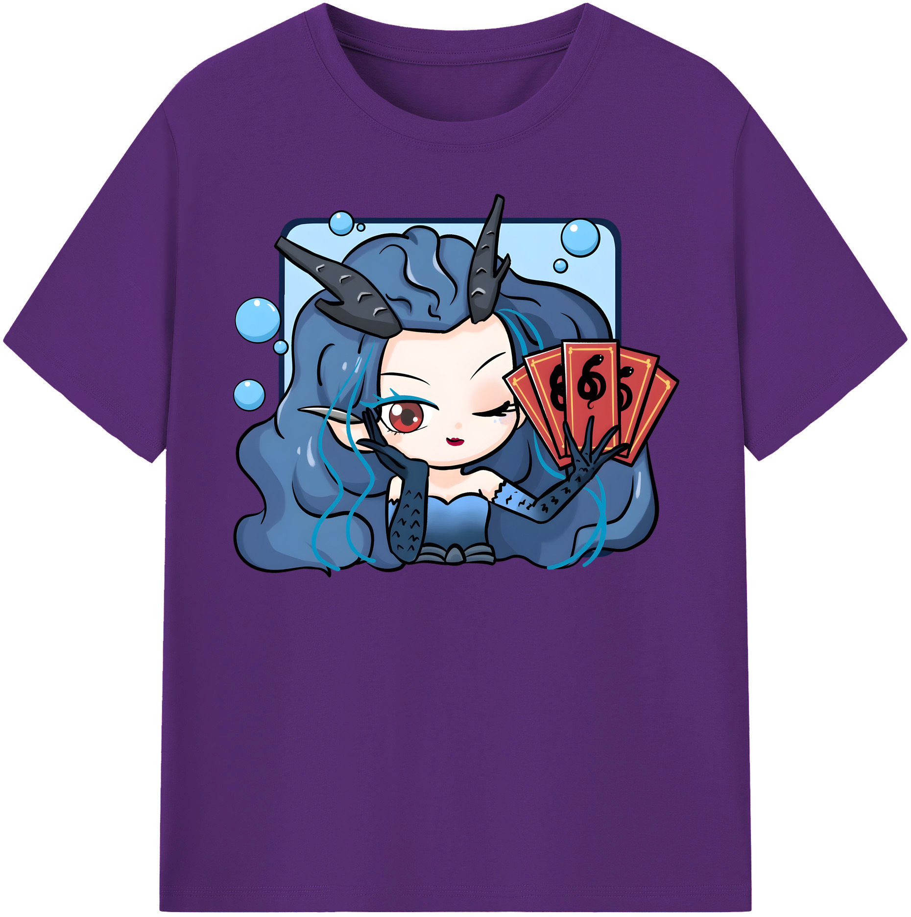 （画像用） Ne Zha 2 ナタ 魔童の大暴れ 綿100％半袖Tシャツ（フロントプリント）