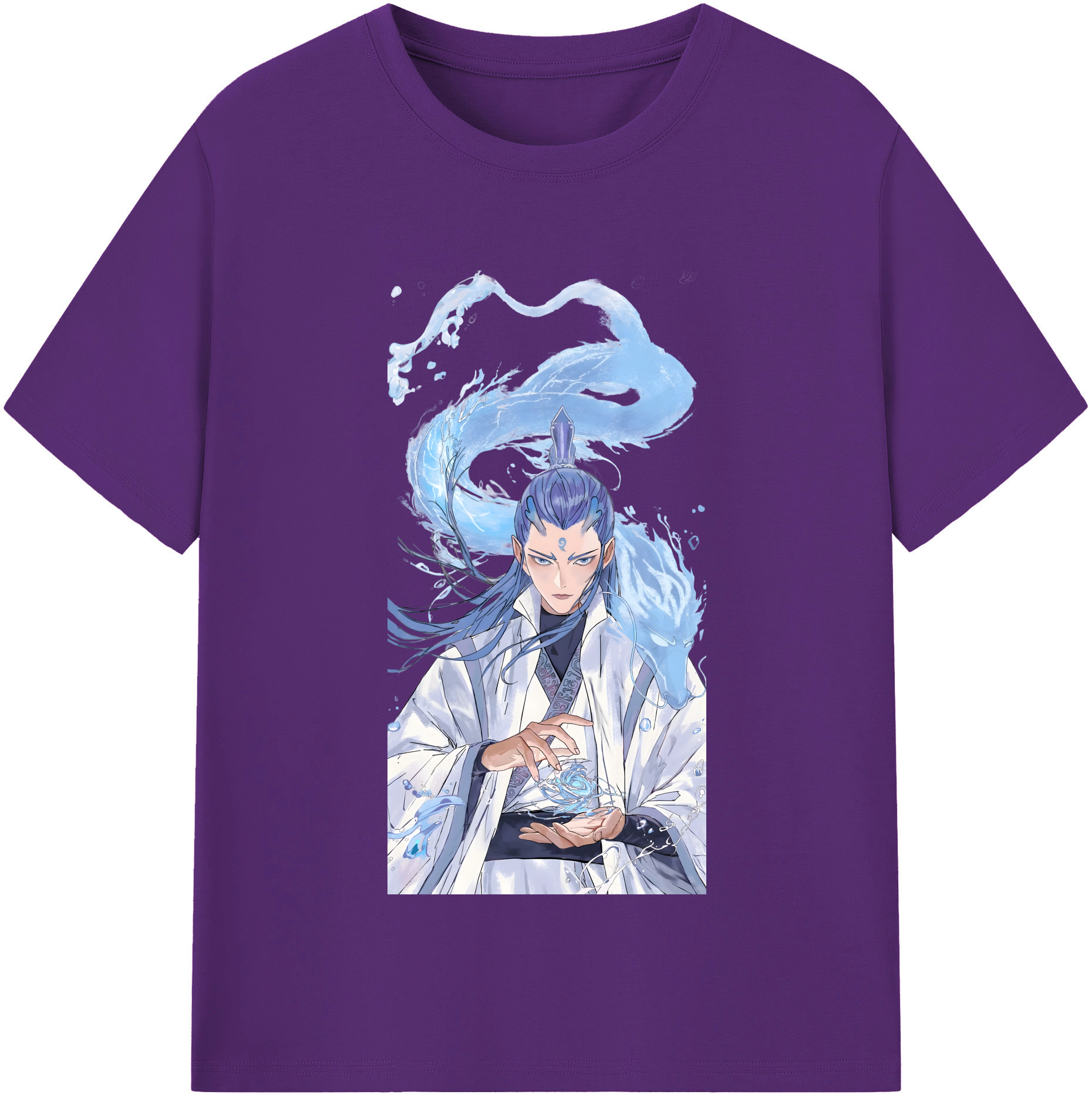 （画像用） Ne Zha 2 ナタ 魔童の大暴れ 綿100％半袖Tシャツ（フロントプリント）