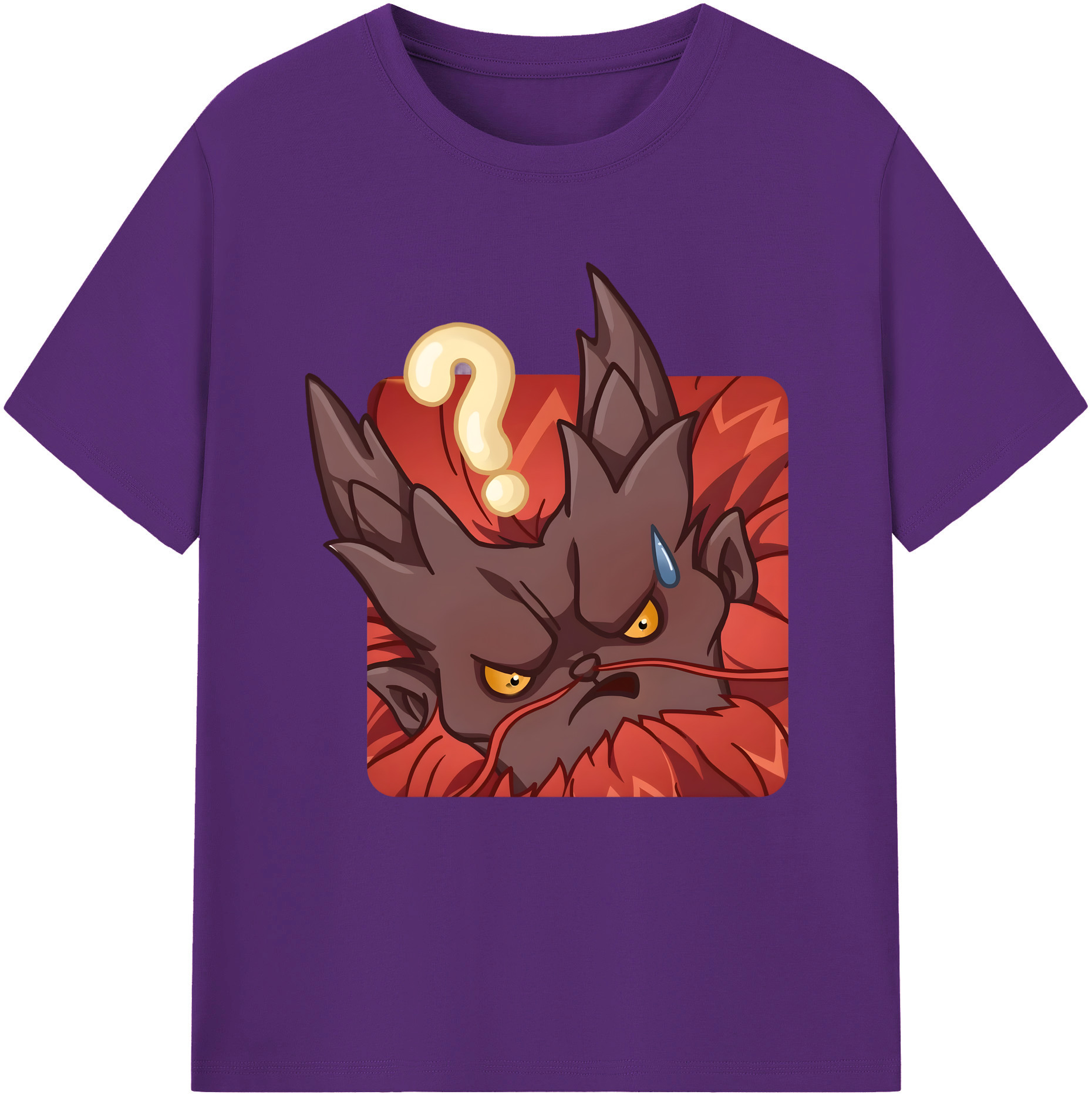 （画像用） Ne Zha 2 ナタ 魔童の大暴れ 綿100％半袖Tシャツ（フロントプリント）