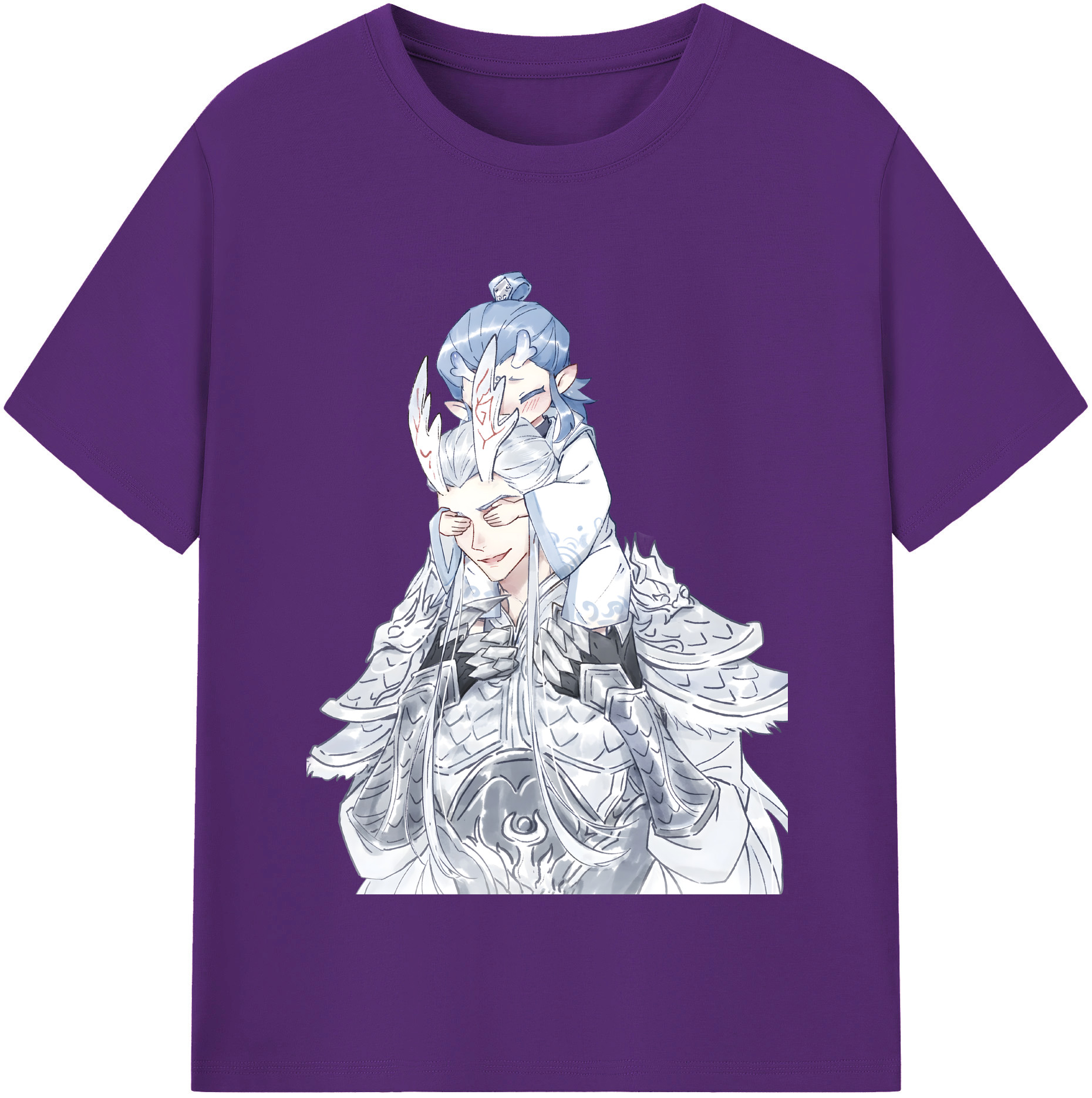 （画像用） Ne Zha 2 ナタ 魔童の大暴れ 綿100％半袖Tシャツ（フロントプリント）