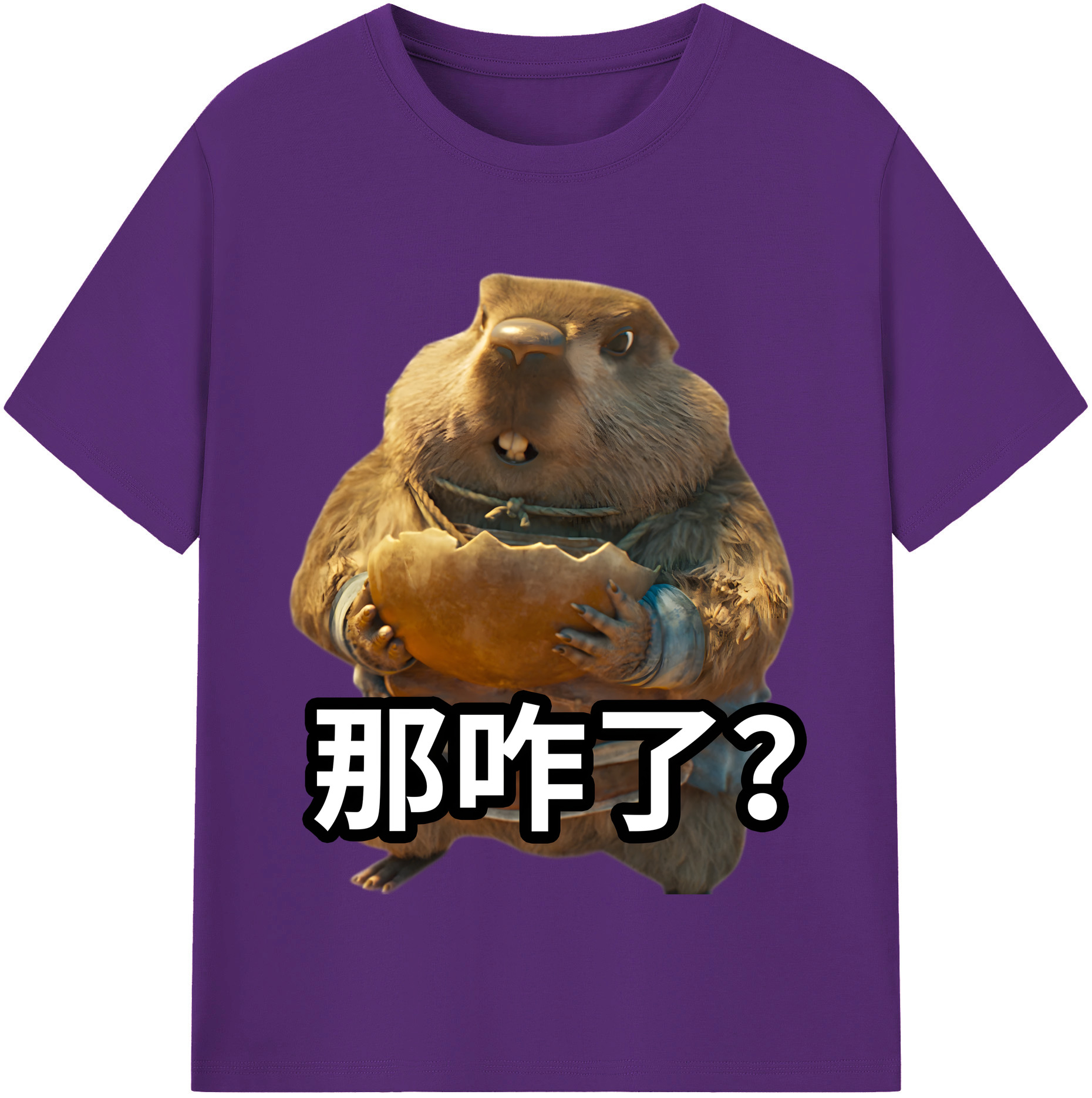 （画像用） Ne Zha 2 ナタ 魔童の大暴れ 綿100％半袖Tシャツ（フロントプリント）