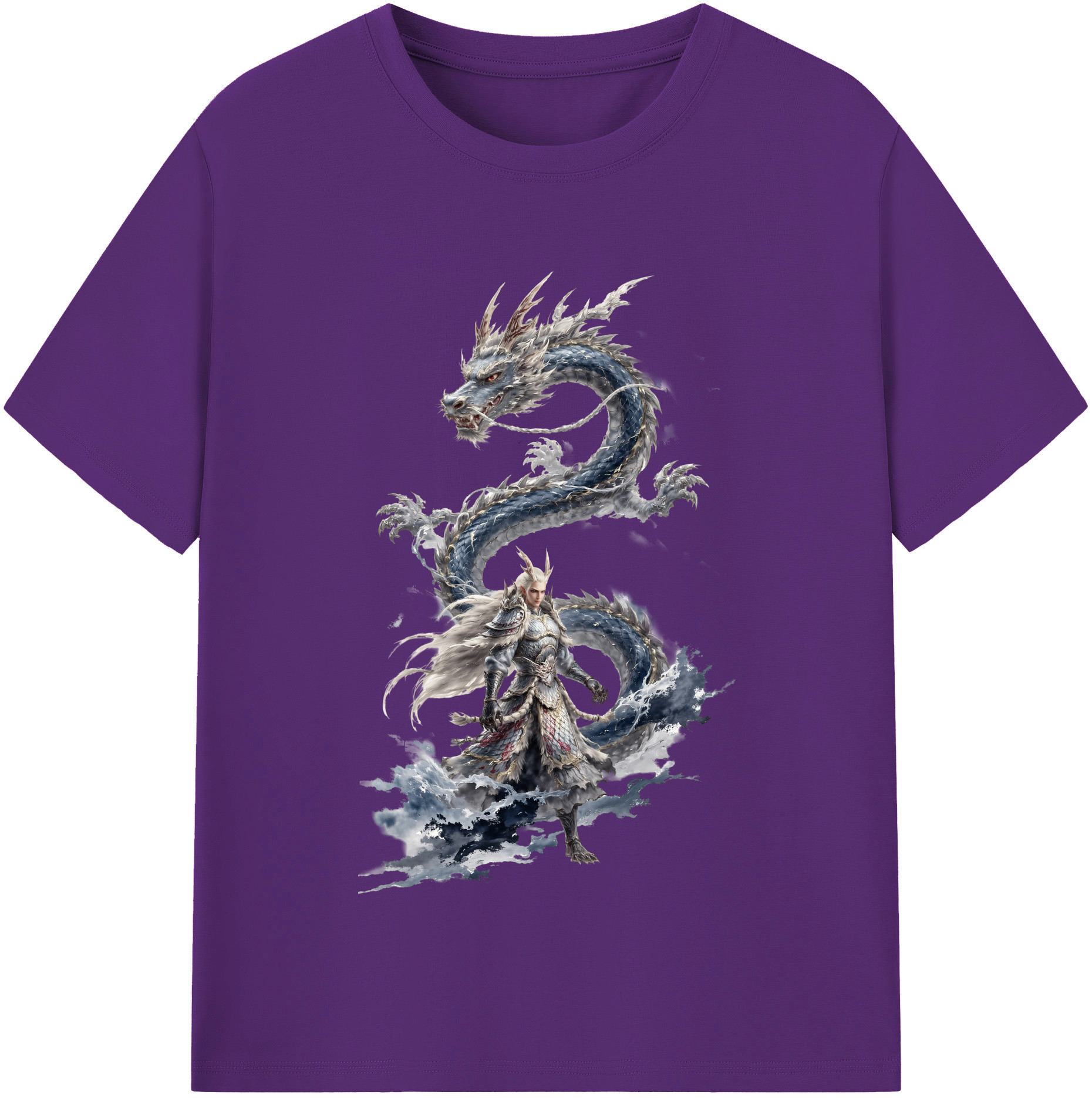 （画像用） Ne Zha 2 ナタ 魔童の大暴れ 綿100％半袖Tシャツ（フロントプリント）