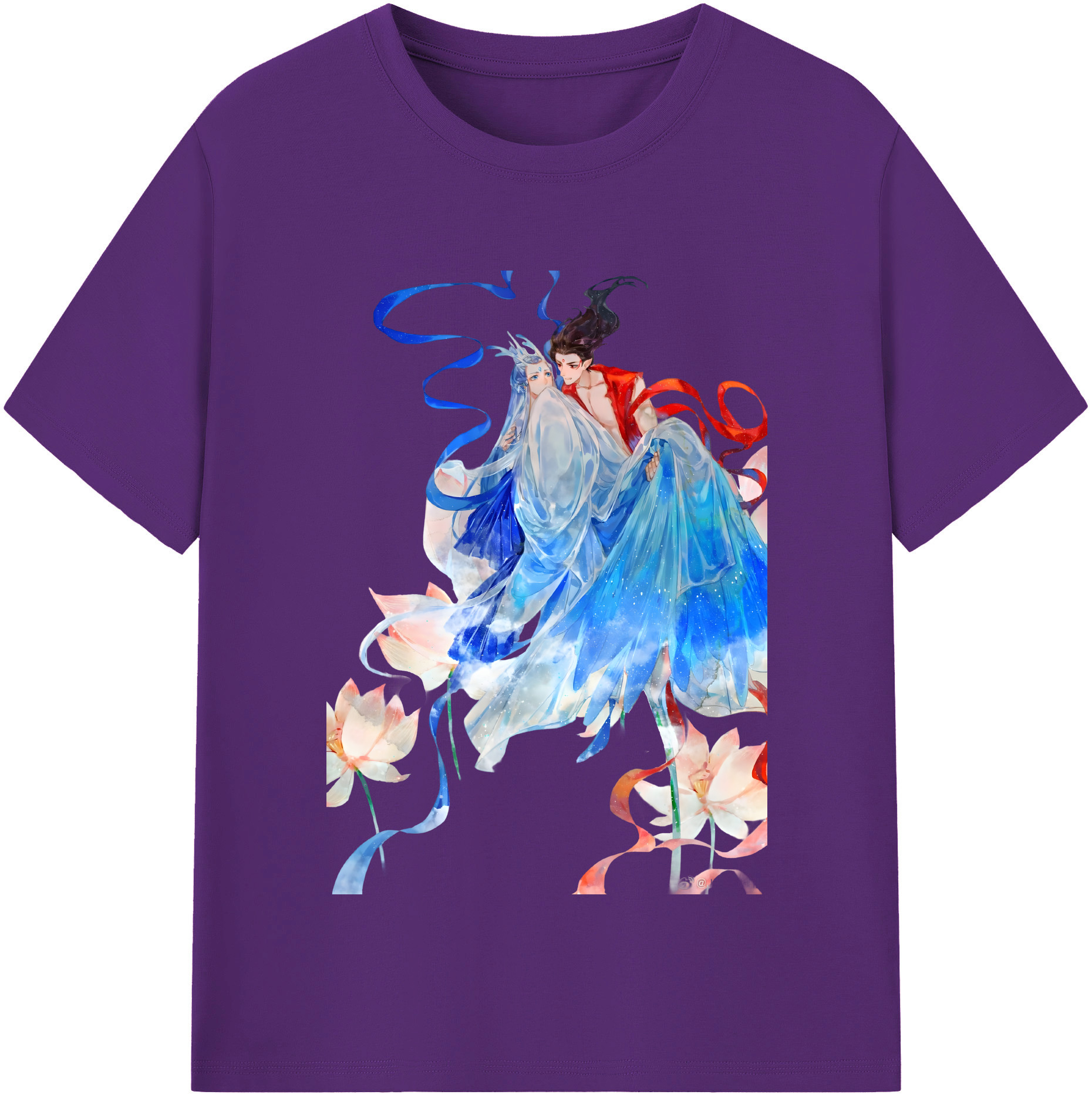 （画像用） Ne Zha 2 ナタ 魔童の大暴れ 綿100％半袖Tシャツ（フロントプリント）
