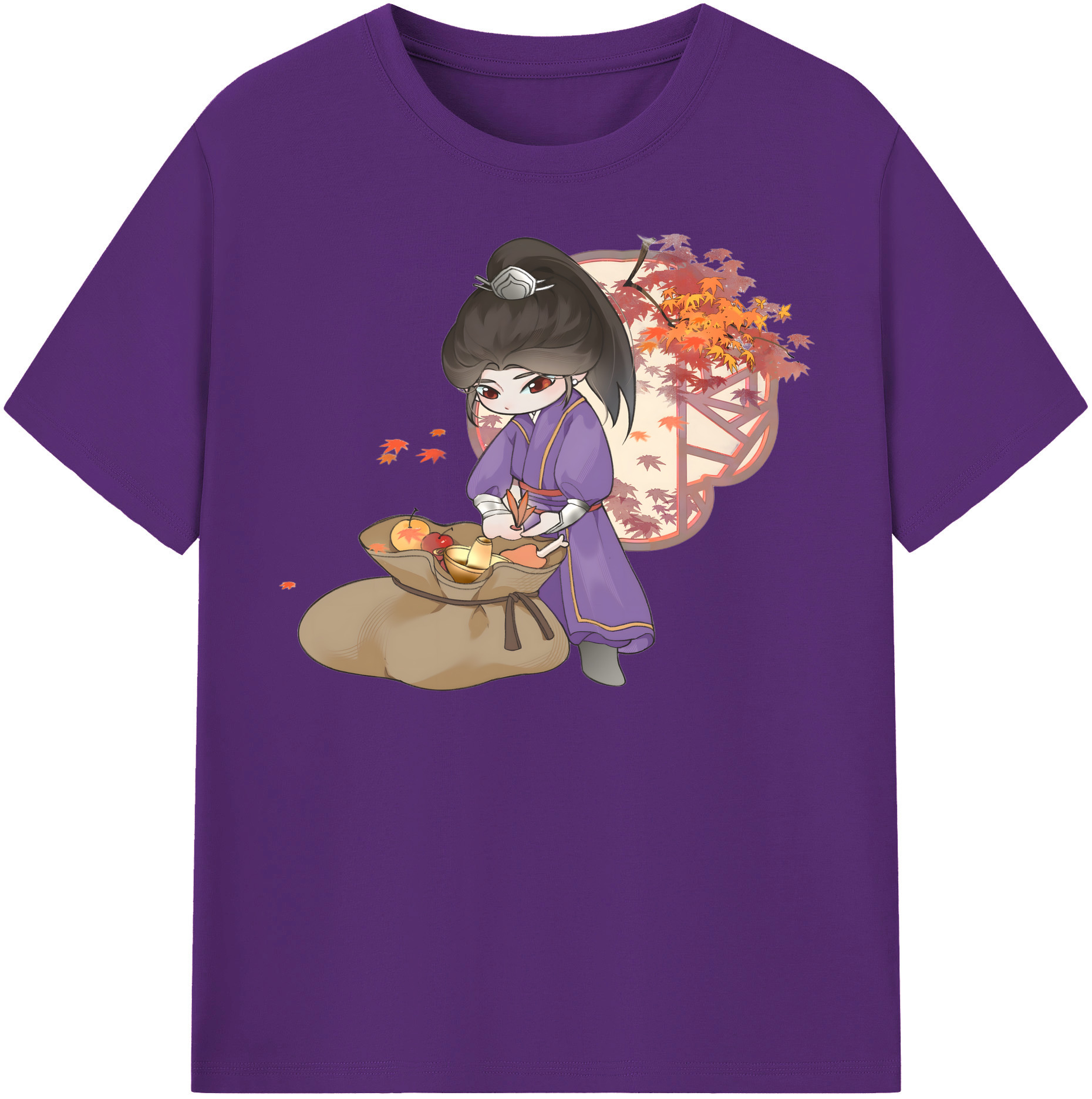 （画像用） Ne Zha 2 ナタ 魔童の大暴れ 綿100％半袖Tシャツ（フロントプリント）