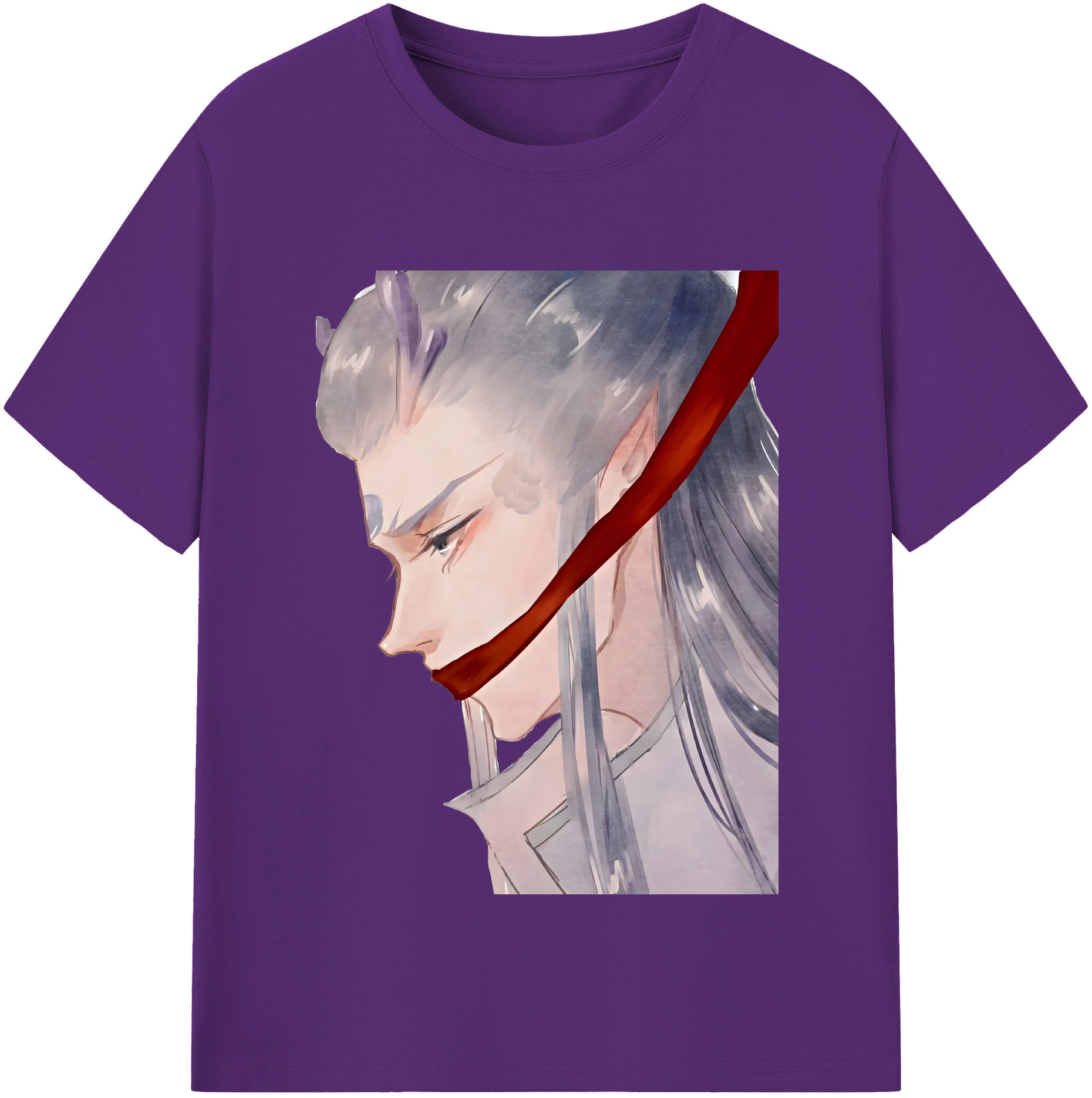 （画像用） Ne Zha 2 ナタ 魔童の大暴れ 綿100％半袖Tシャツ（フロントプリント）