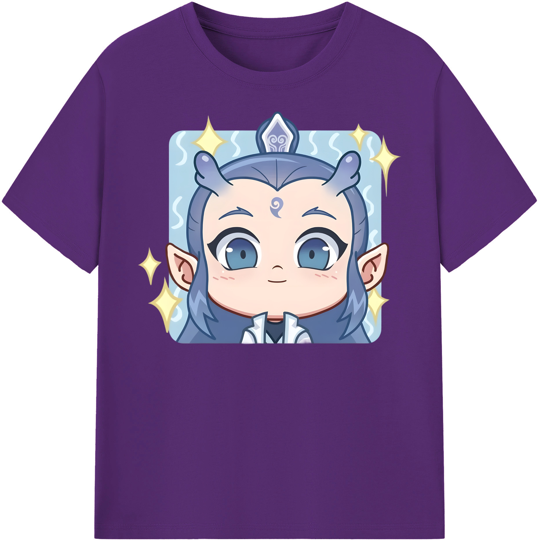 （画像用） Ne Zha 2 ナタ 魔童の大暴れ 綿100％半袖Tシャツ（フロントプリント）
