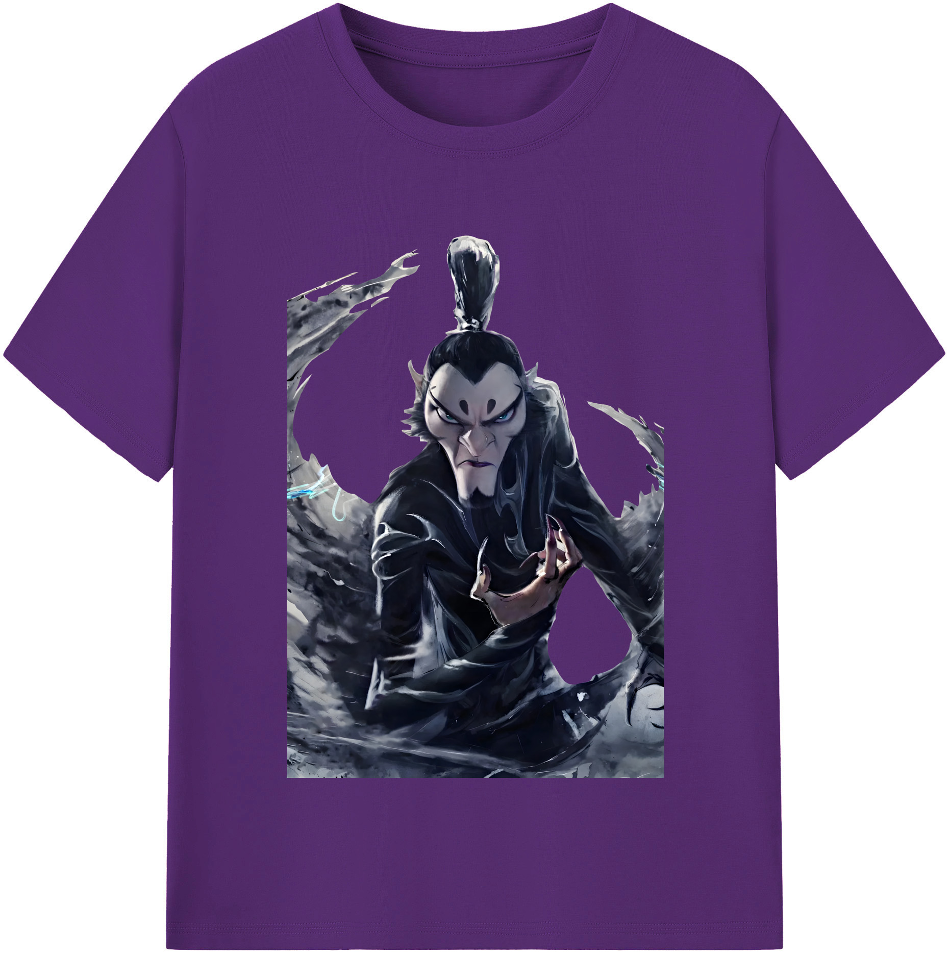 （画像用） Ne Zha 2 ナタ 魔童の大暴れ 綿100％半袖Tシャツ（フロントプリント）