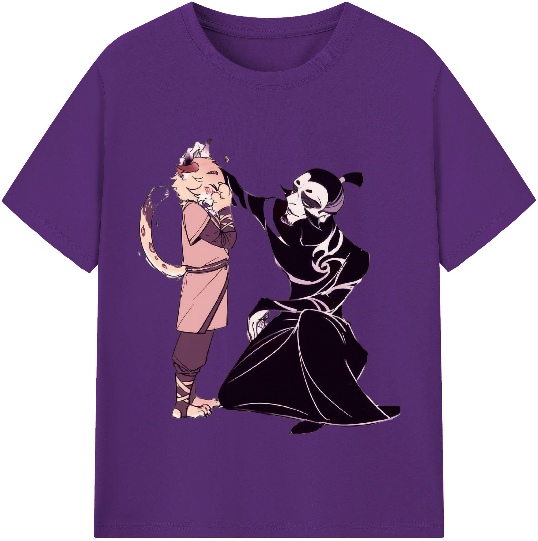 （画像用） Ne Zha 2 ナタ 魔童の大暴れ 綿100％半袖Tシャツ（フロントプリント）