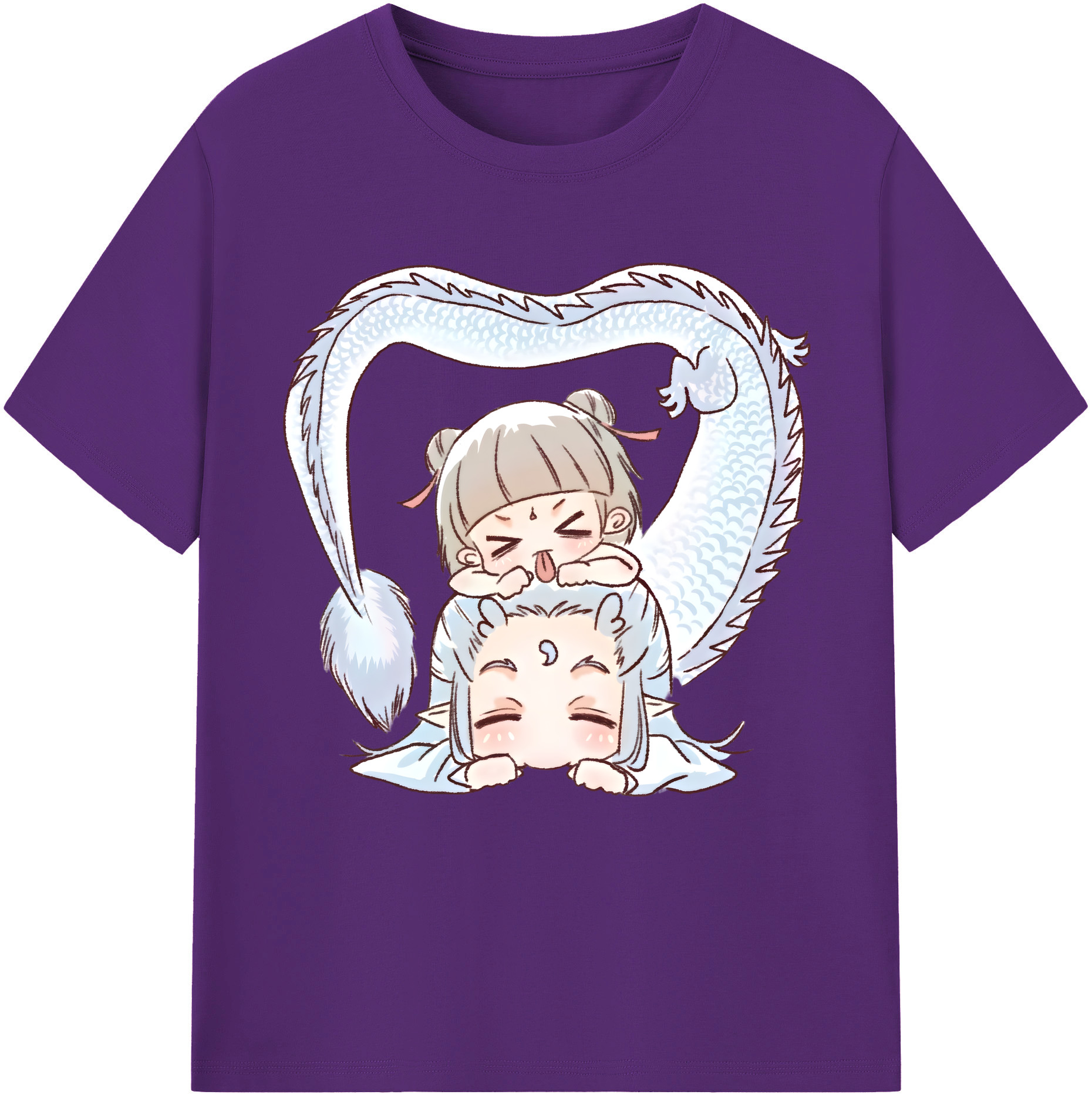 （画像用） Ne Zha 2 ナタ 魔童の大暴れ 綿100％半袖Tシャツ（フロントプリント）