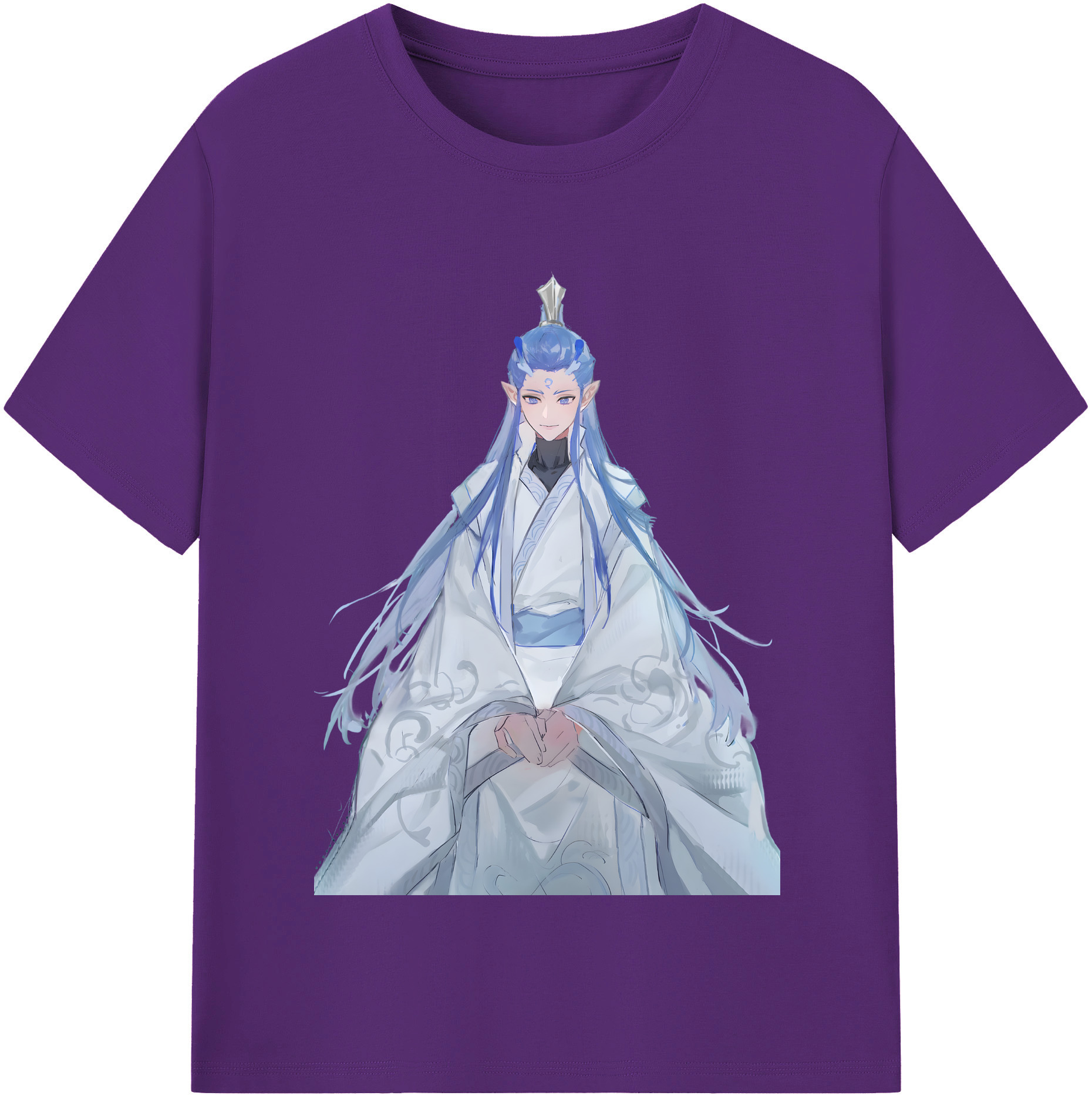 （画像用） Ne Zha 2 ナタ 魔童の大暴れ 綿100％半袖Tシャツ（フロントプリント）