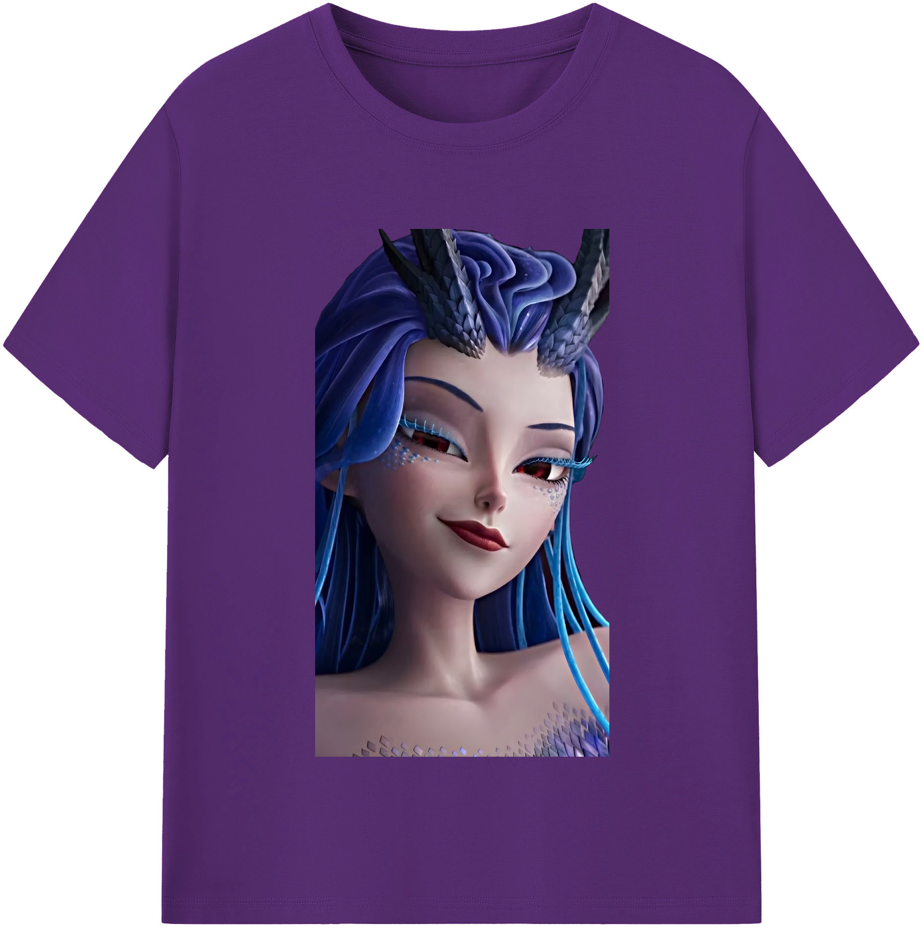 （画像用） Ne Zha 2 ナタ 魔童の大暴れ 綿100％半袖Tシャツ（フロントプリント）