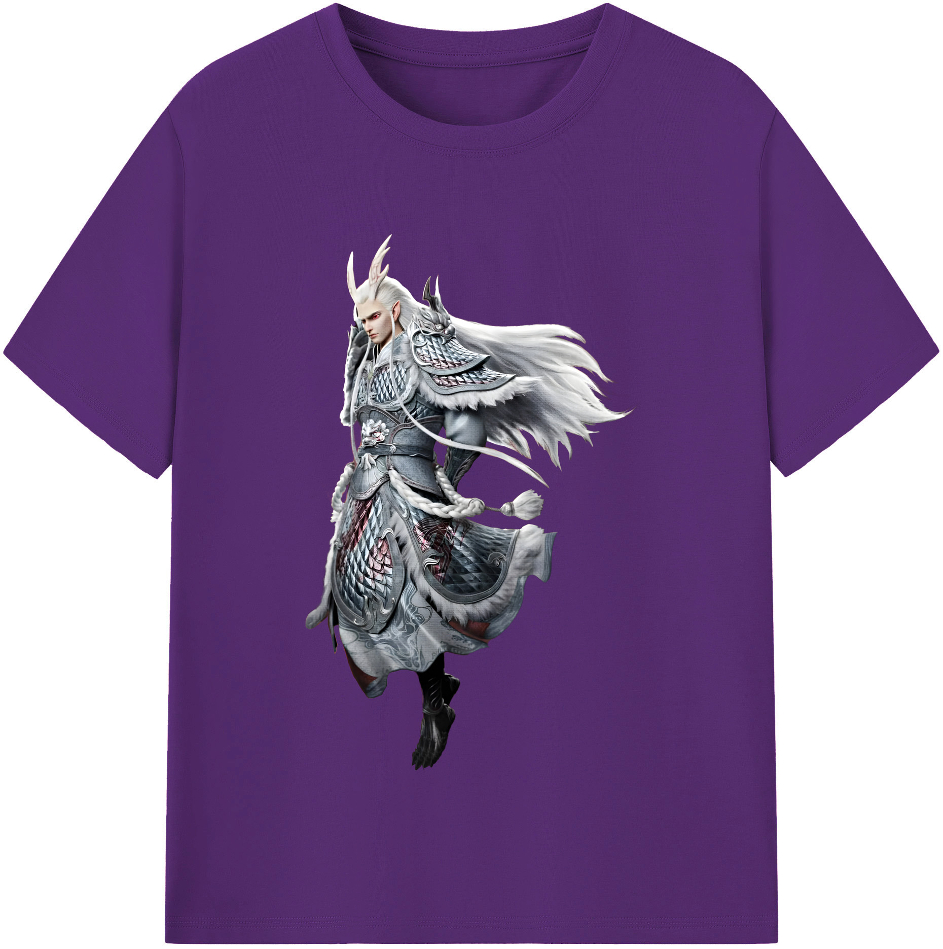 （画像用） Ne Zha 2 ナタ 魔童の大暴れ 綿100％半袖Tシャツ（フロントプリント）