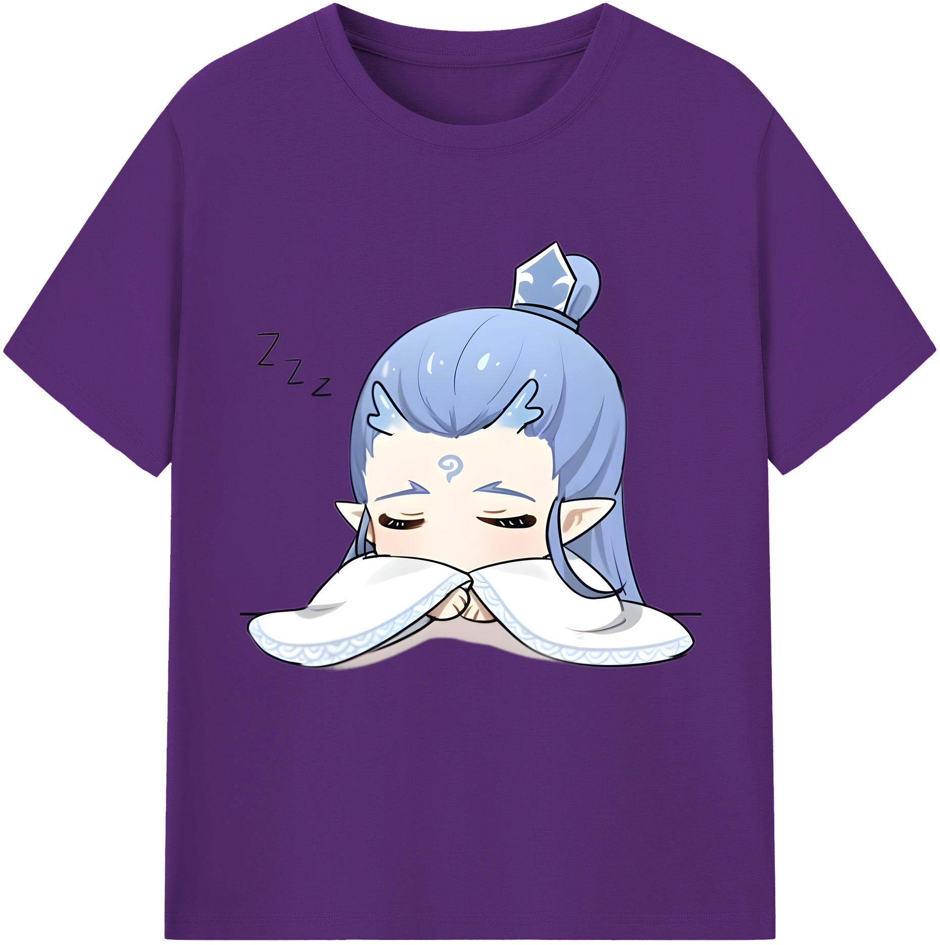 （画像用） Ne Zha 2 ナタ 魔童の大暴れ 綿100％半袖Tシャツ（フロントプリント）