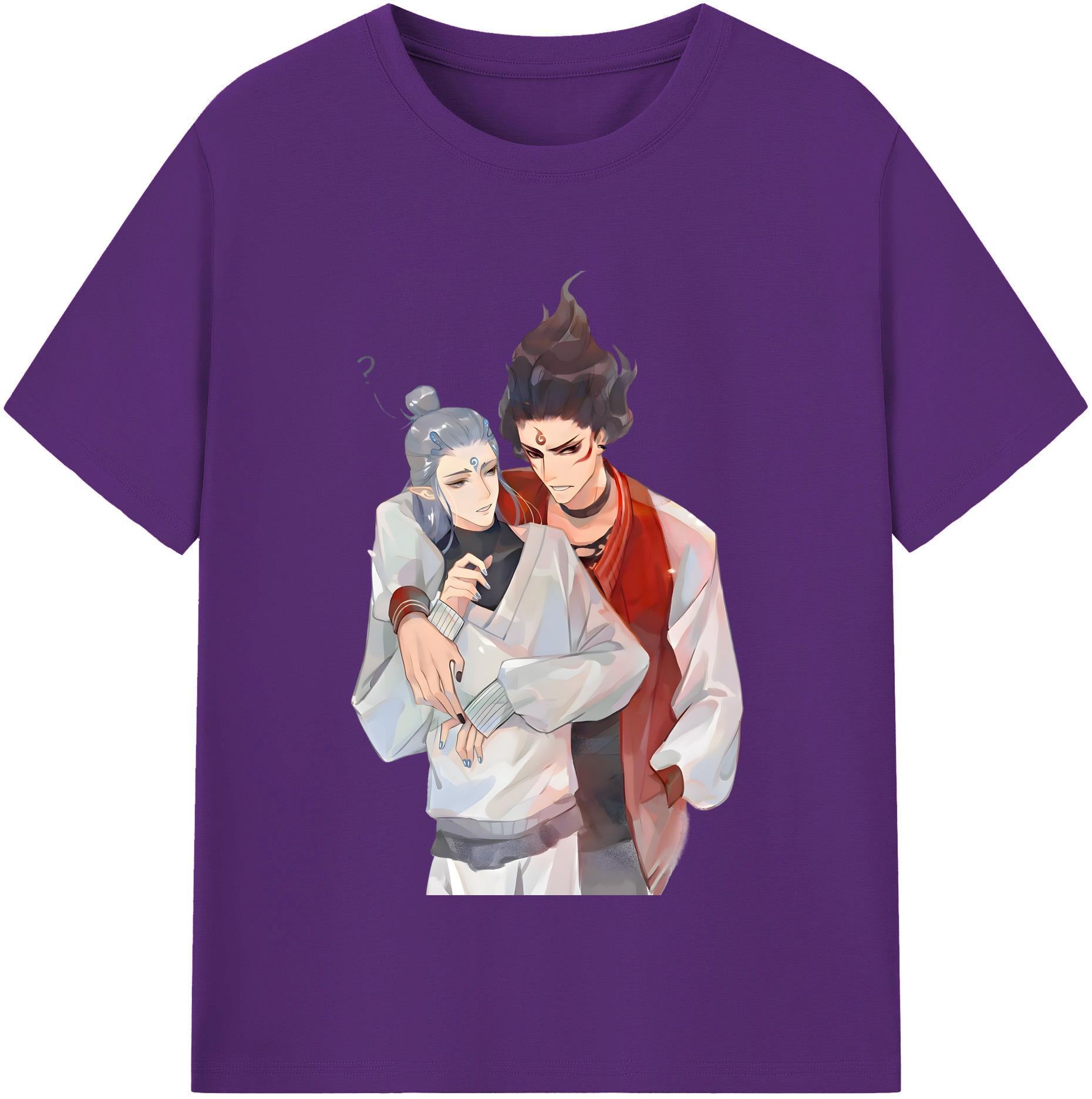 （画像用） Ne Zha 2 ナタ 魔童の大暴れ 綿100％半袖Tシャツ（フロントプリント）