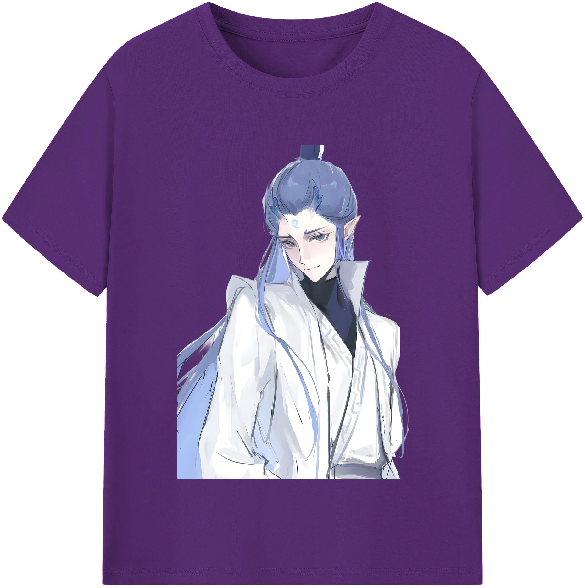 （画像用） Ne Zha 2 ナタ 魔童の大暴れ 綿100％半袖Tシャツ（フロントプリント）