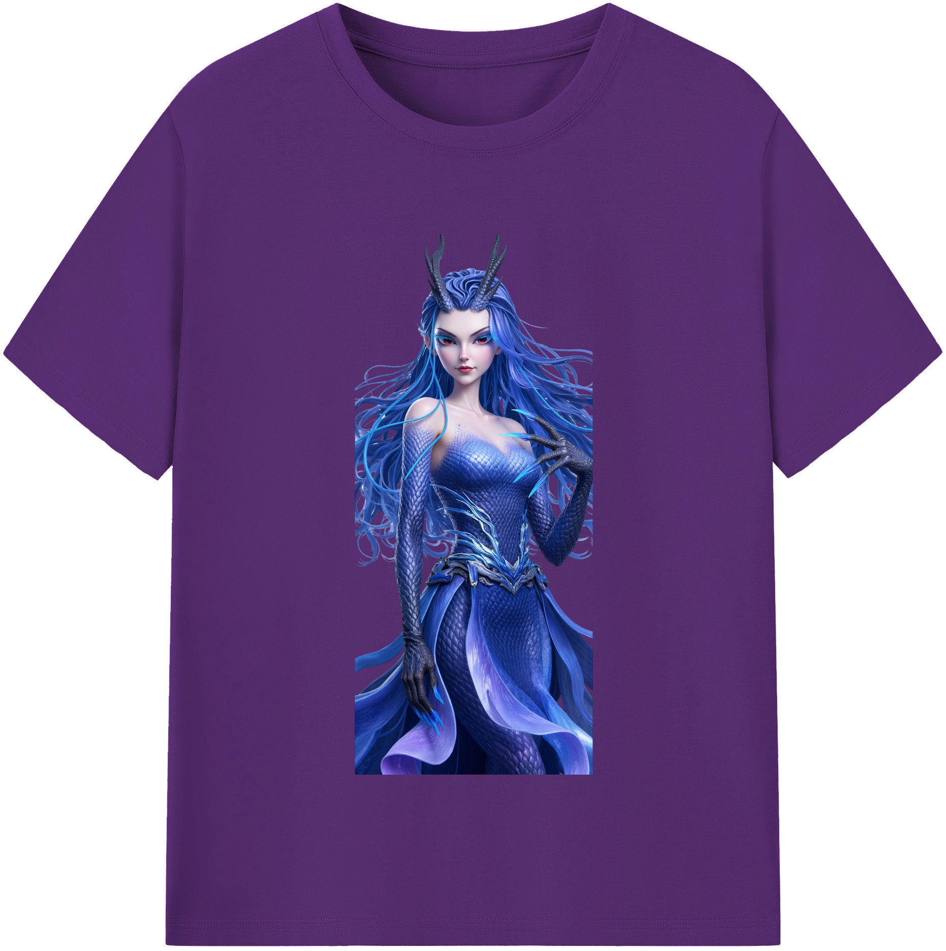（画像用） Ne Zha 2 ナタ 魔童の大暴れ 綿100％半袖Tシャツ（フロントプリント）