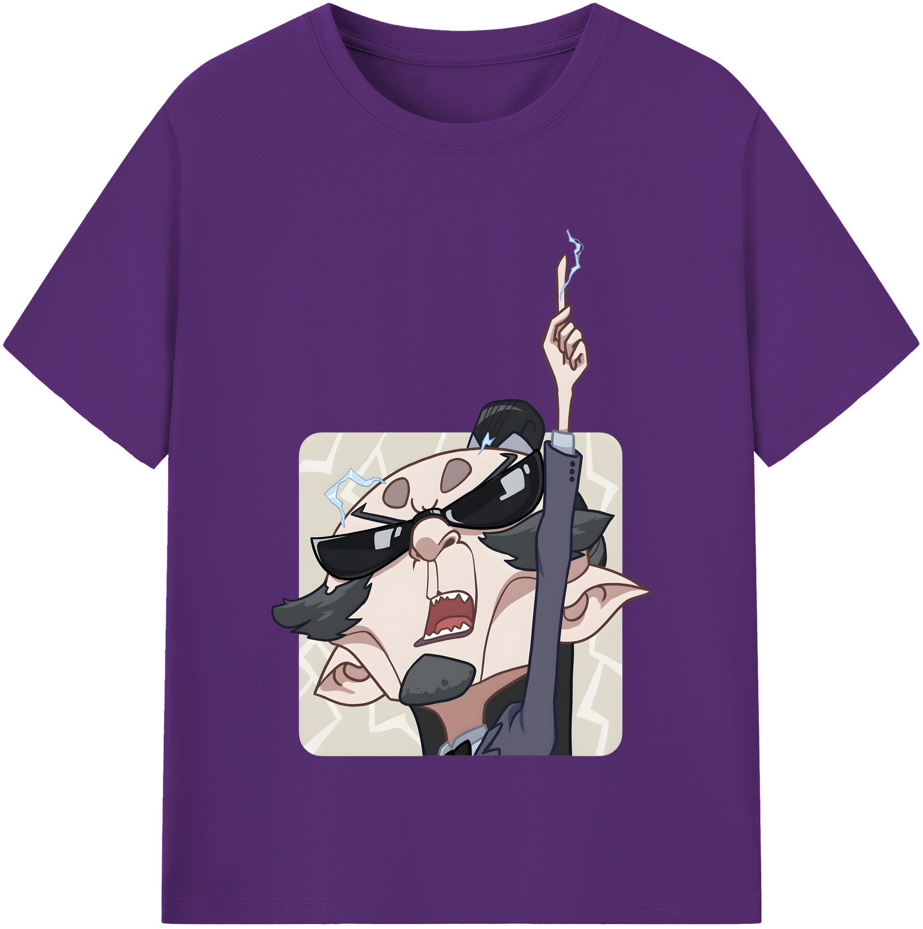 （画像用） Ne Zha 2 ナタ 魔童の大暴れ 綿100％半袖Tシャツ（フロントプリント）