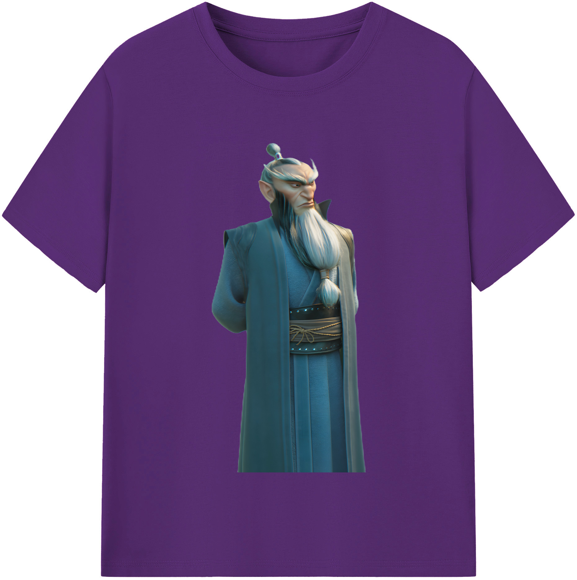 （画像用） Ne Zha 2 ナタ 魔童の大暴れ 綿100％半袖Tシャツ（フロントプリント）
