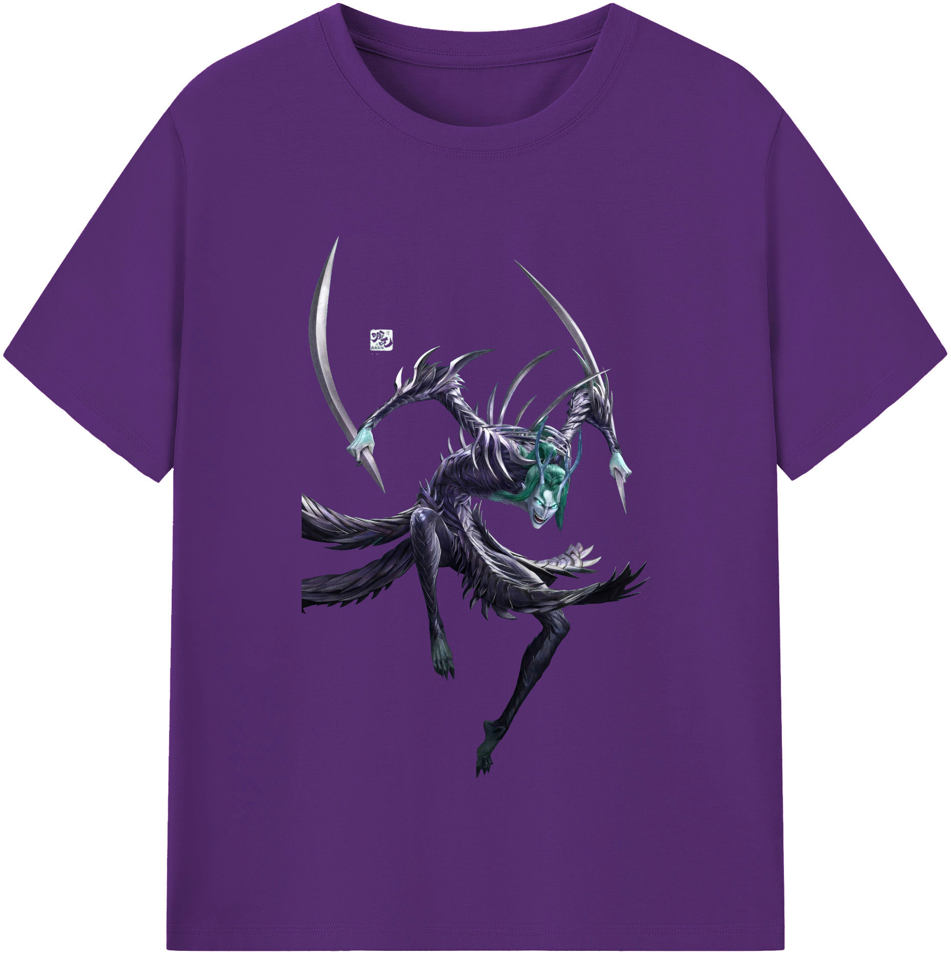 （画像用） Ne Zha 2 ナタ 魔童の大暴れ 綿100％半袖Tシャツ（フロントプリント）