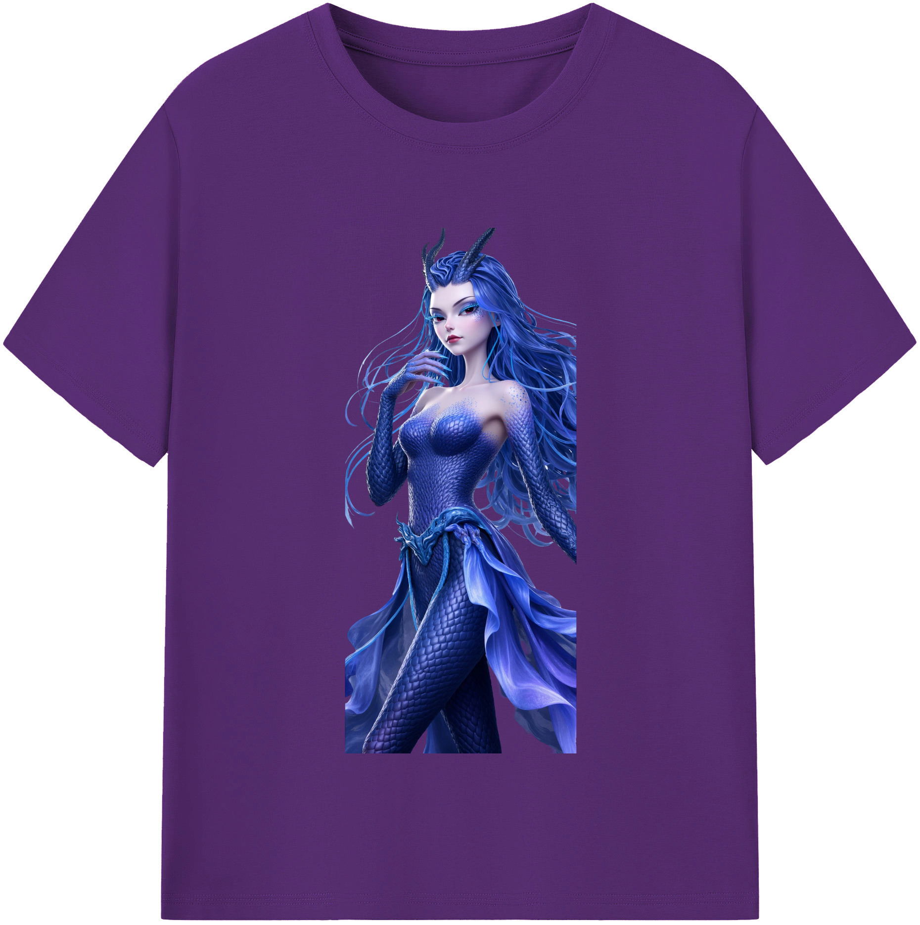 （画像用） Ne Zha 2 ナタ 魔童の大暴れ 綿100％半袖Tシャツ（フロントプリント）