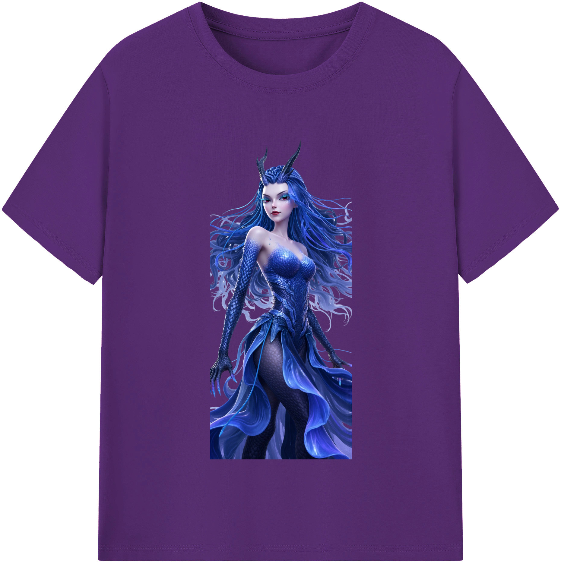 （画像用） Ne Zha 2 ナタ 魔童の大暴れ 綿100％半袖Tシャツ（フロントプリント）