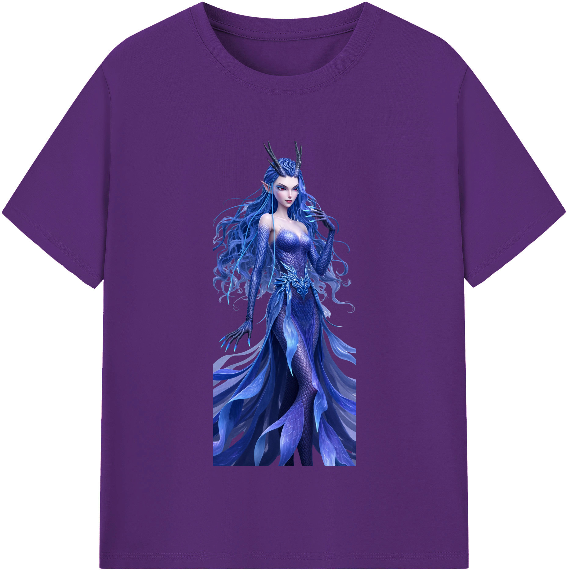 （画像用） Ne Zha 2 ナタ 魔童の大暴れ 綿100％半袖Tシャツ（フロントプリント）