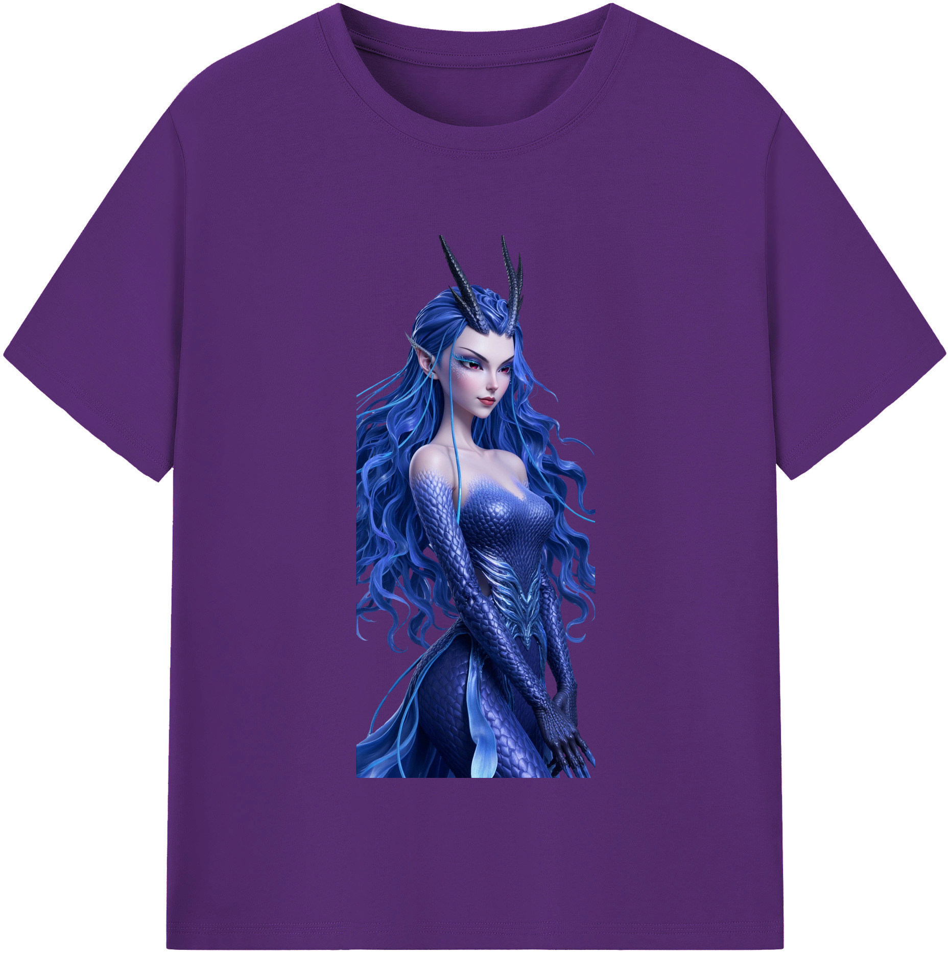 （画像用） Ne Zha 2 ナタ 魔童の大暴れ 綿100％半袖Tシャツ（フロントプリント）