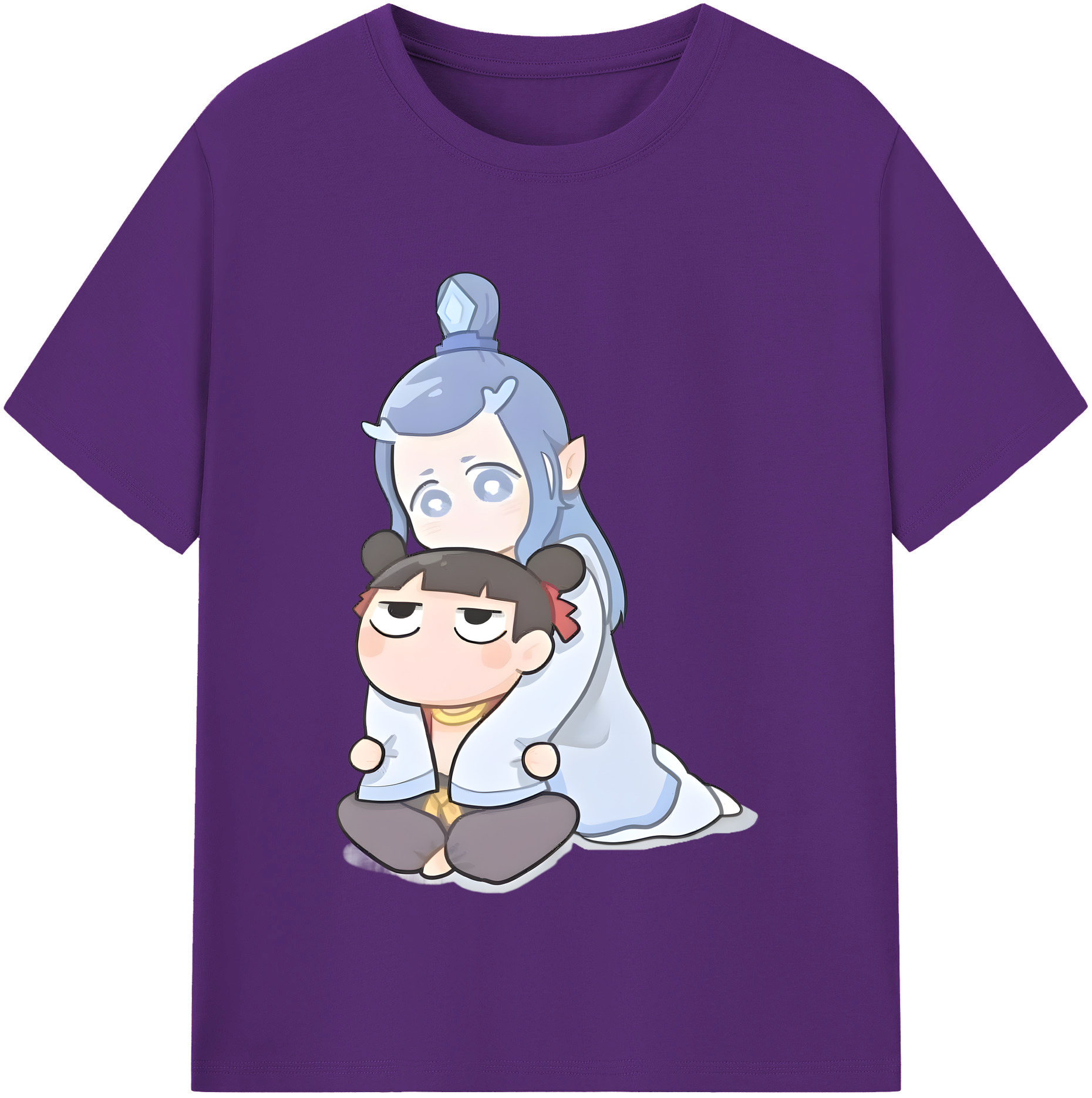 （画像用） Ne Zha 2 ナタ 魔童の大暴れ 綿100％半袖Tシャツ（フロントプリント）