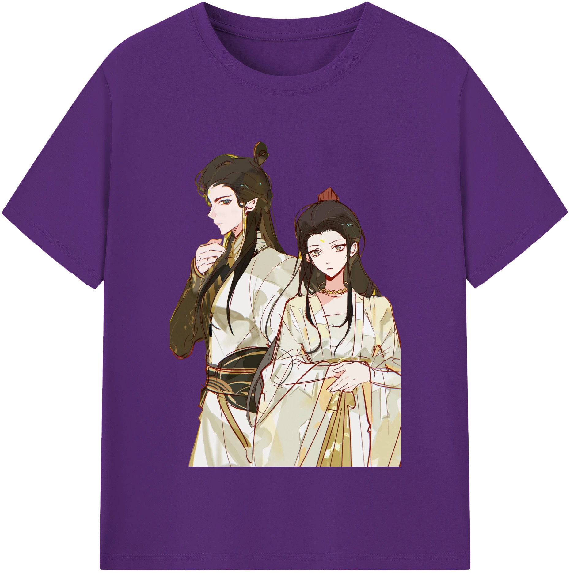 （画像用） Ne Zha 2 ナタ 魔童の大暴れ 綿100％半袖Tシャツ（フロントプリント）