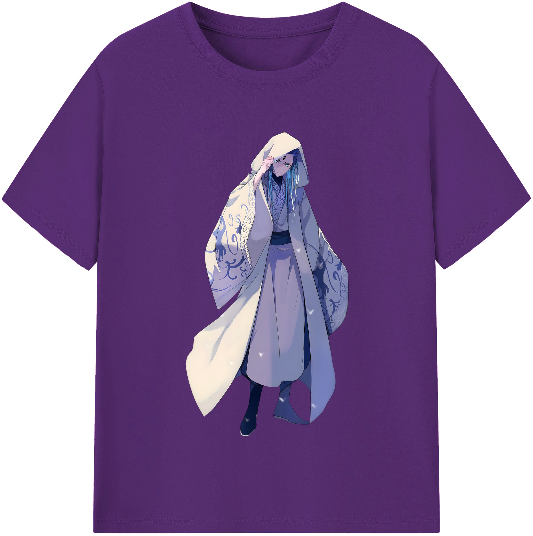 （画像用） Ne Zha 2 ナタ 魔童の大暴れ 綿100％半袖Tシャツ（フロントプリント）