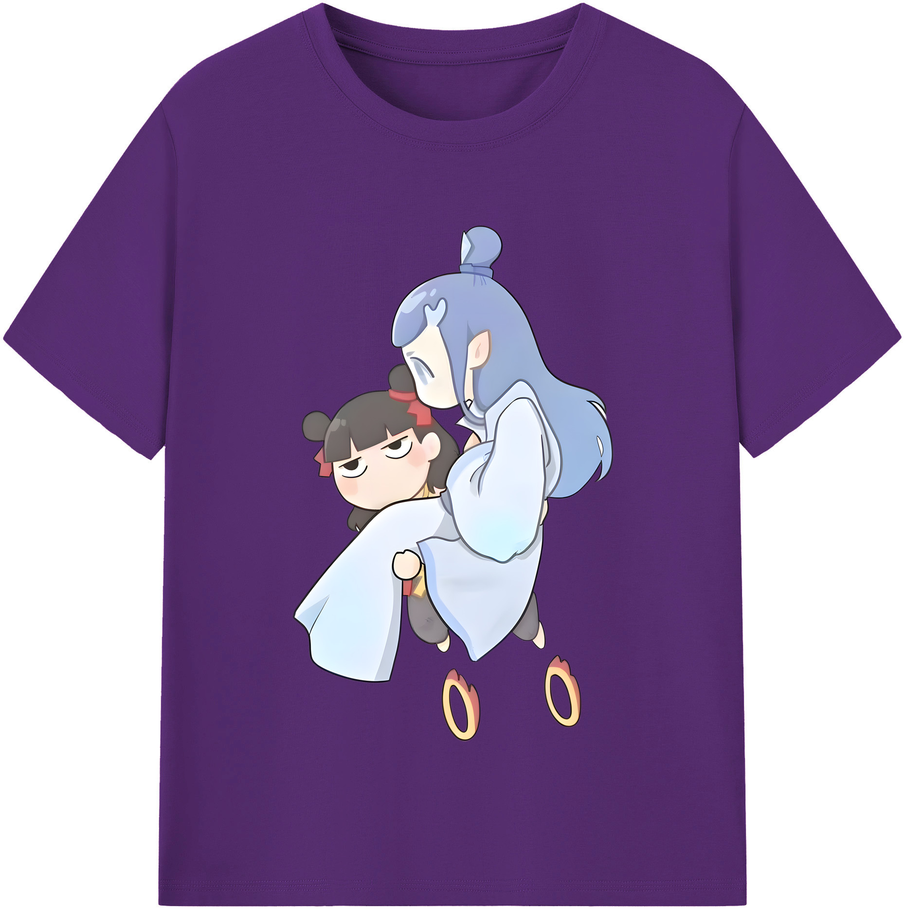 （画像用） Ne Zha 2 ナタ 魔童の大暴れ 綿100％半袖Tシャツ（フロントプリント）