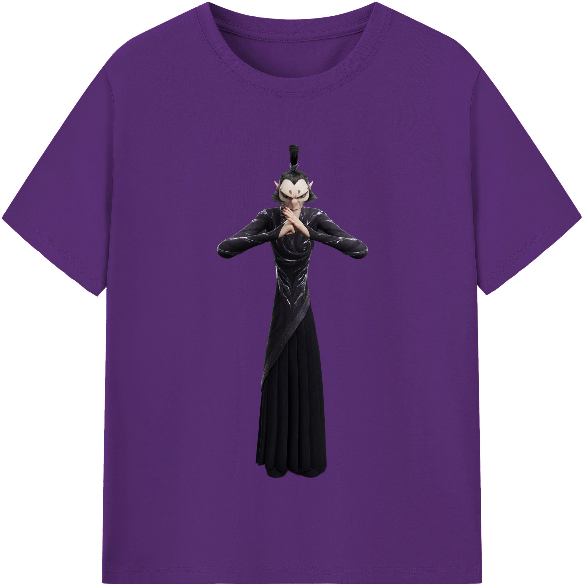 （画像用） Ne Zha 2 ナタ 魔童の大暴れ 綿100％半袖Tシャツ（フロントプリント）