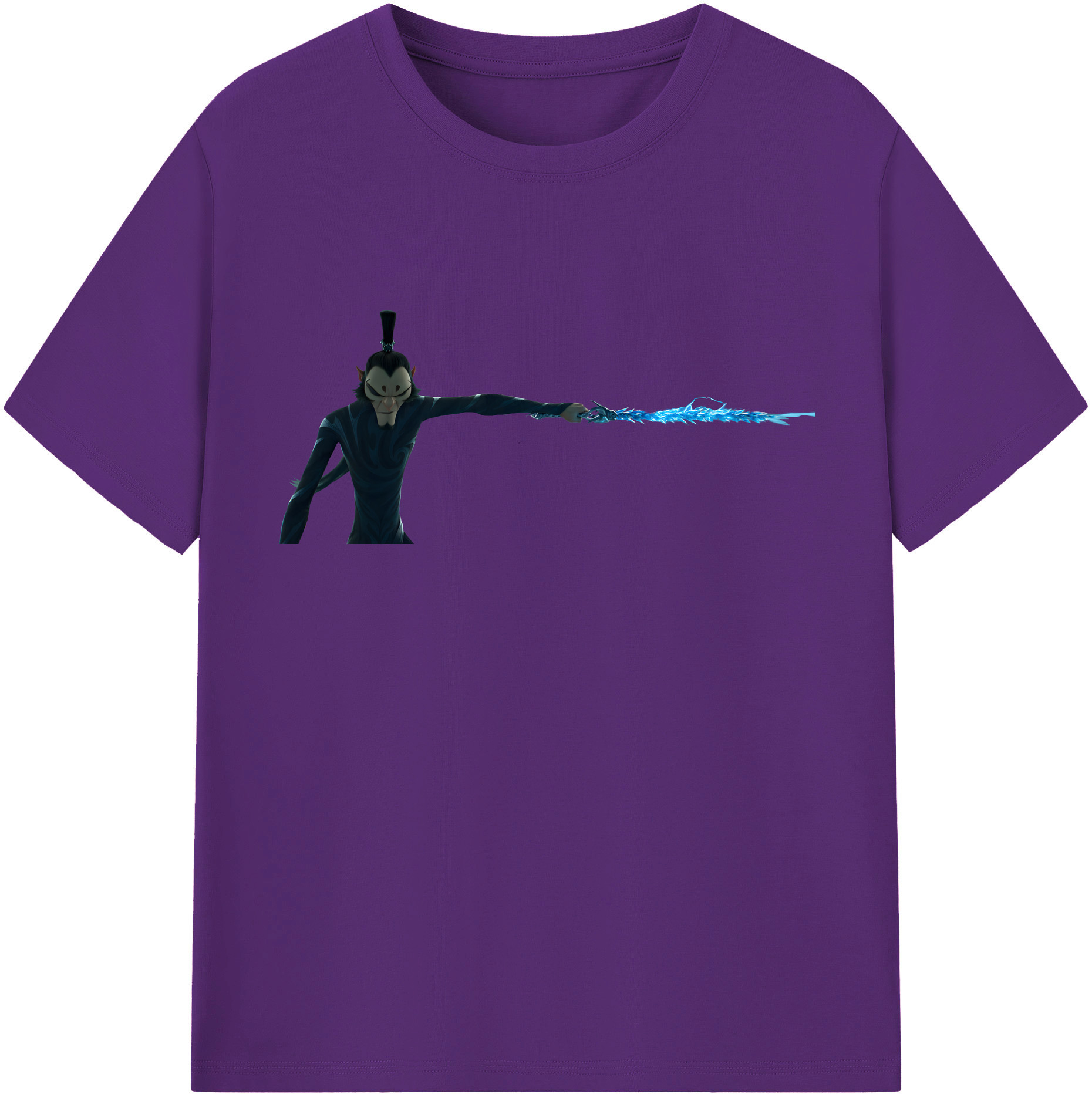 （画像用） Ne Zha 2 ナタ 魔童の大暴れ 綿100％半袖Tシャツ（フロントプリント）