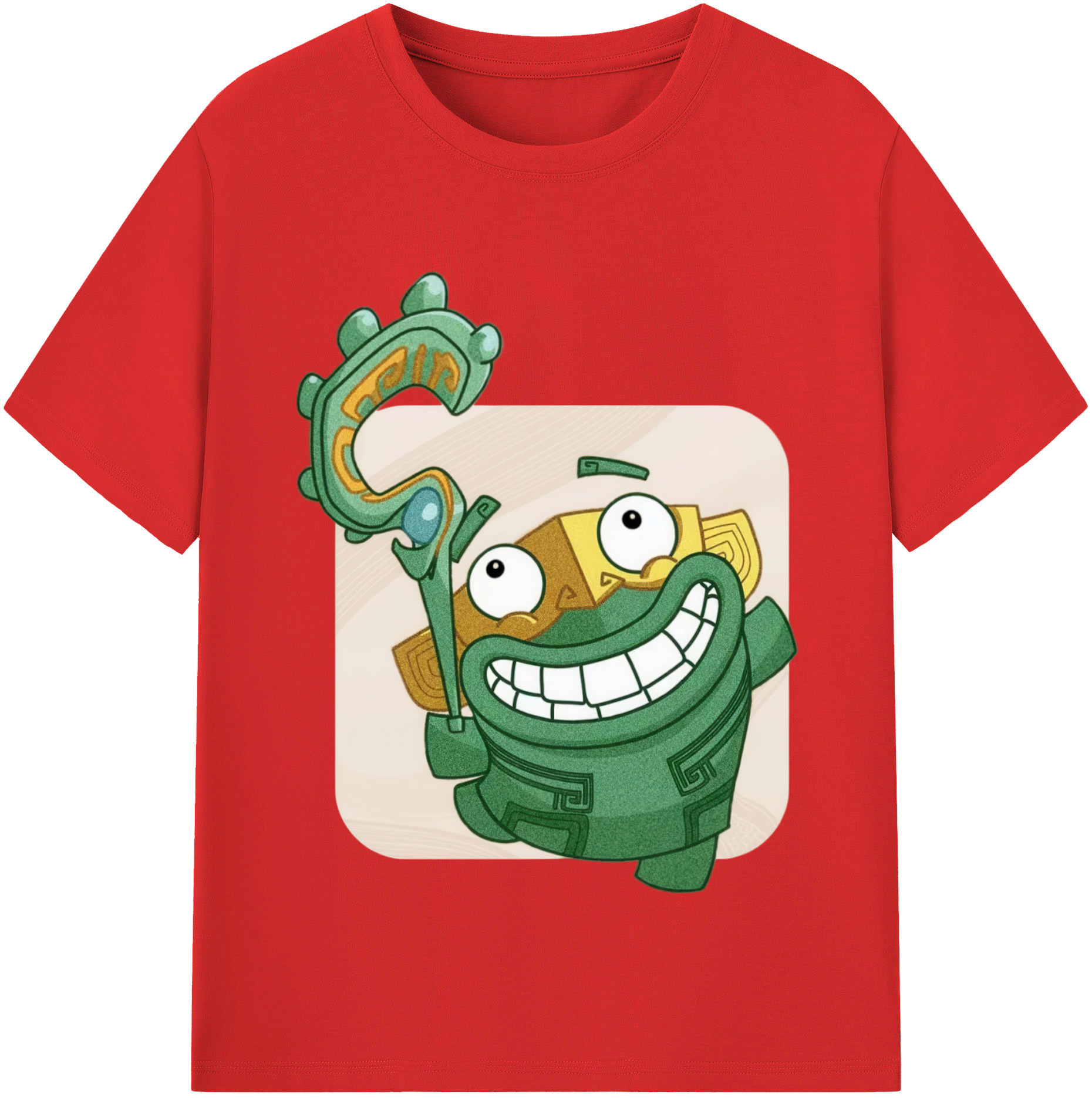 （画像用） Ne Zha 2 ナタ 魔童の大暴れ 綿100％半袖Tシャツ（フロントプリント）