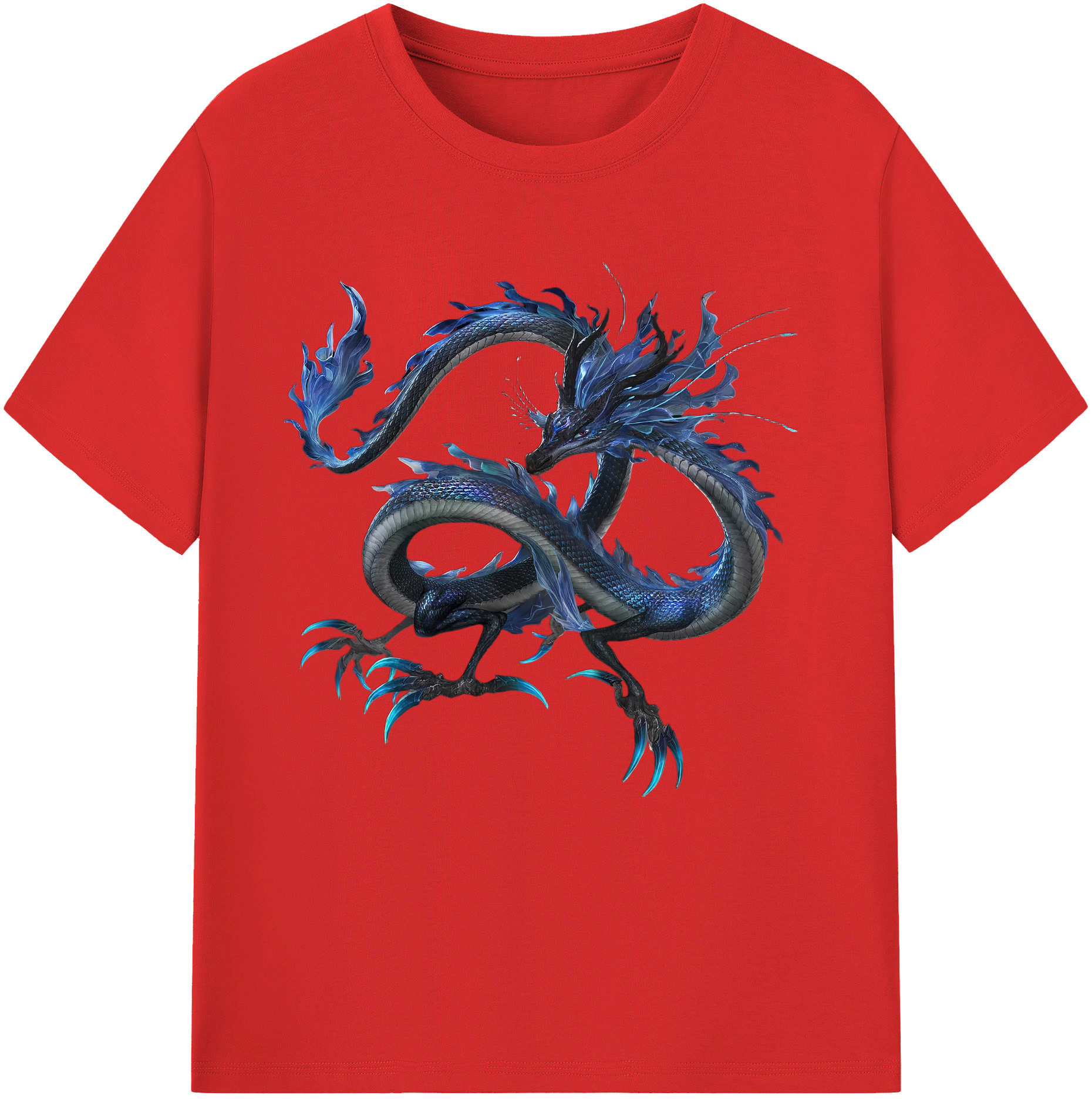 （画像用） Ne Zha 2 ナタ 魔童の大暴れ 綿100％半袖Tシャツ（フロントプリント）
