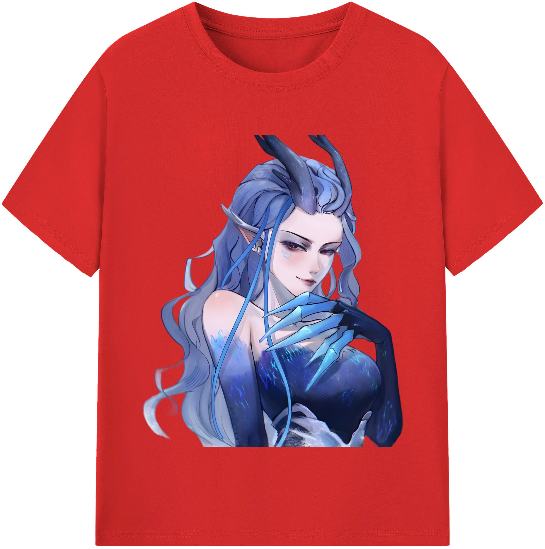 （画像用） Ne Zha 2 ナタ 魔童の大暴れ 綿100％半袖Tシャツ（フロントプリント）