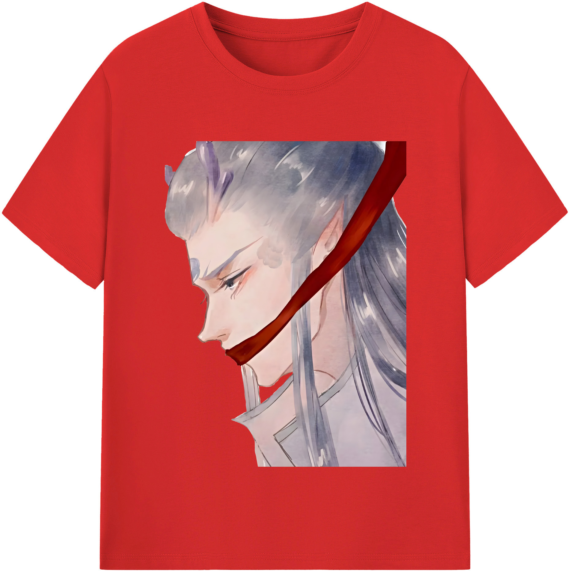 （画像用） Ne Zha 2 ナタ 魔童の大暴れ 綿100％半袖Tシャツ（フロントプリント）